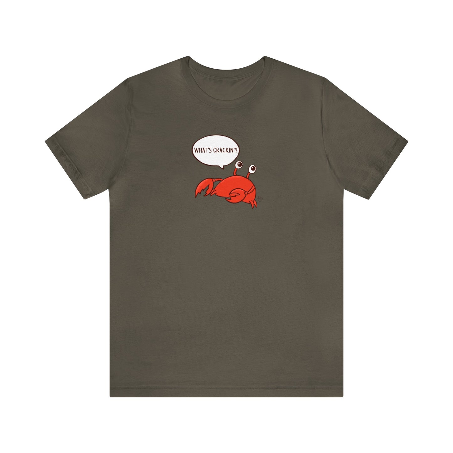 What's Crackin'? Crusty the Crab Series Premium Short Sleeve Tee