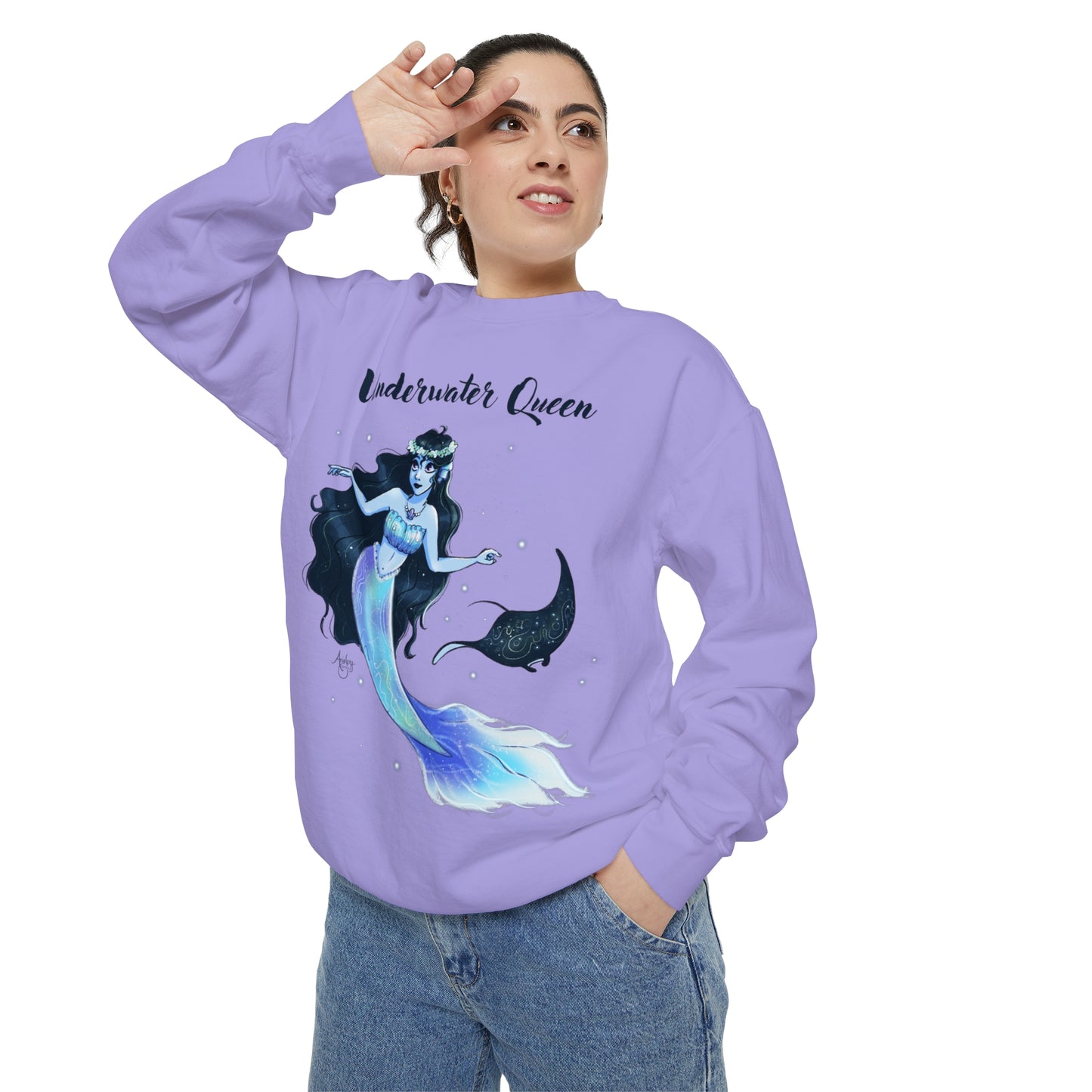 Underwater Queen Crewneck Sweatshirt
