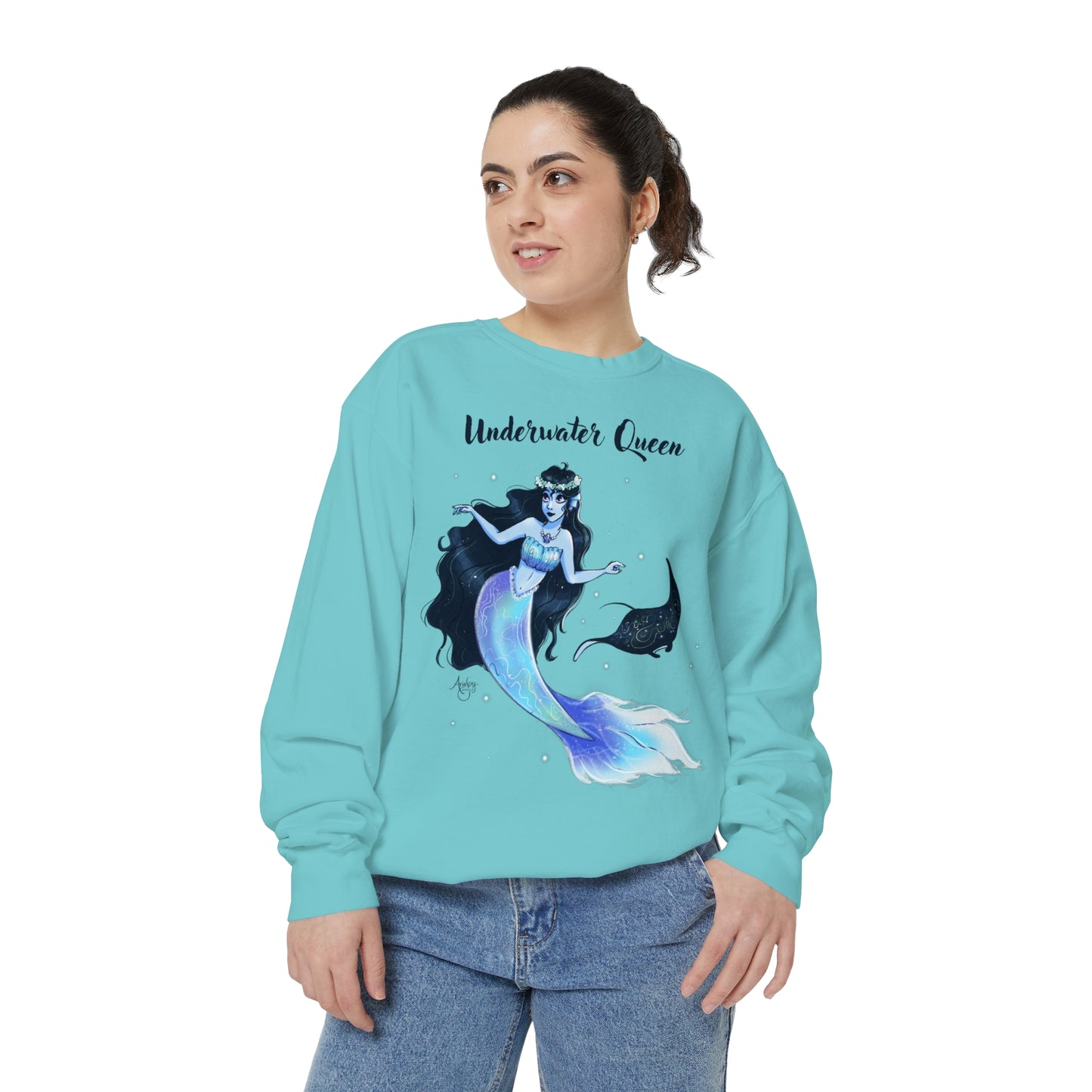 Underwater Queen Crewneck Sweatshirt