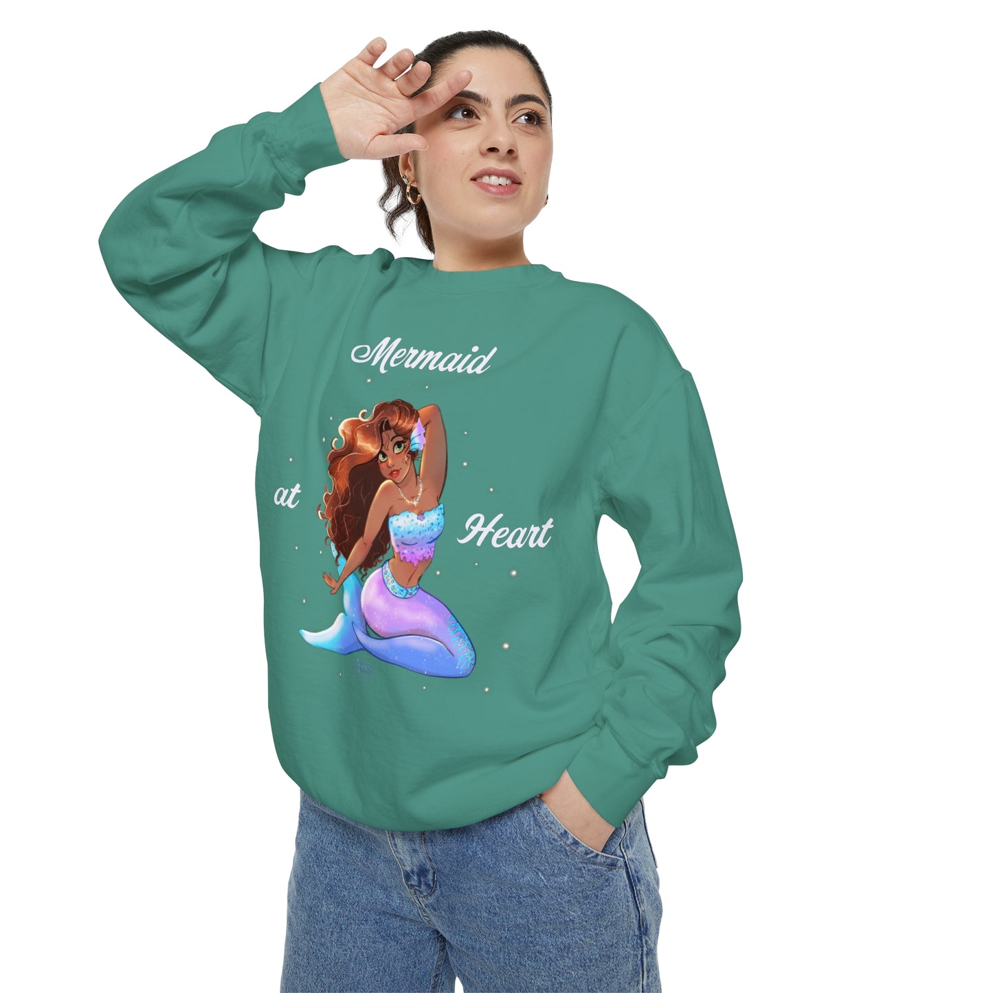 Mermaid at Heart Crewneck Sweatshirt