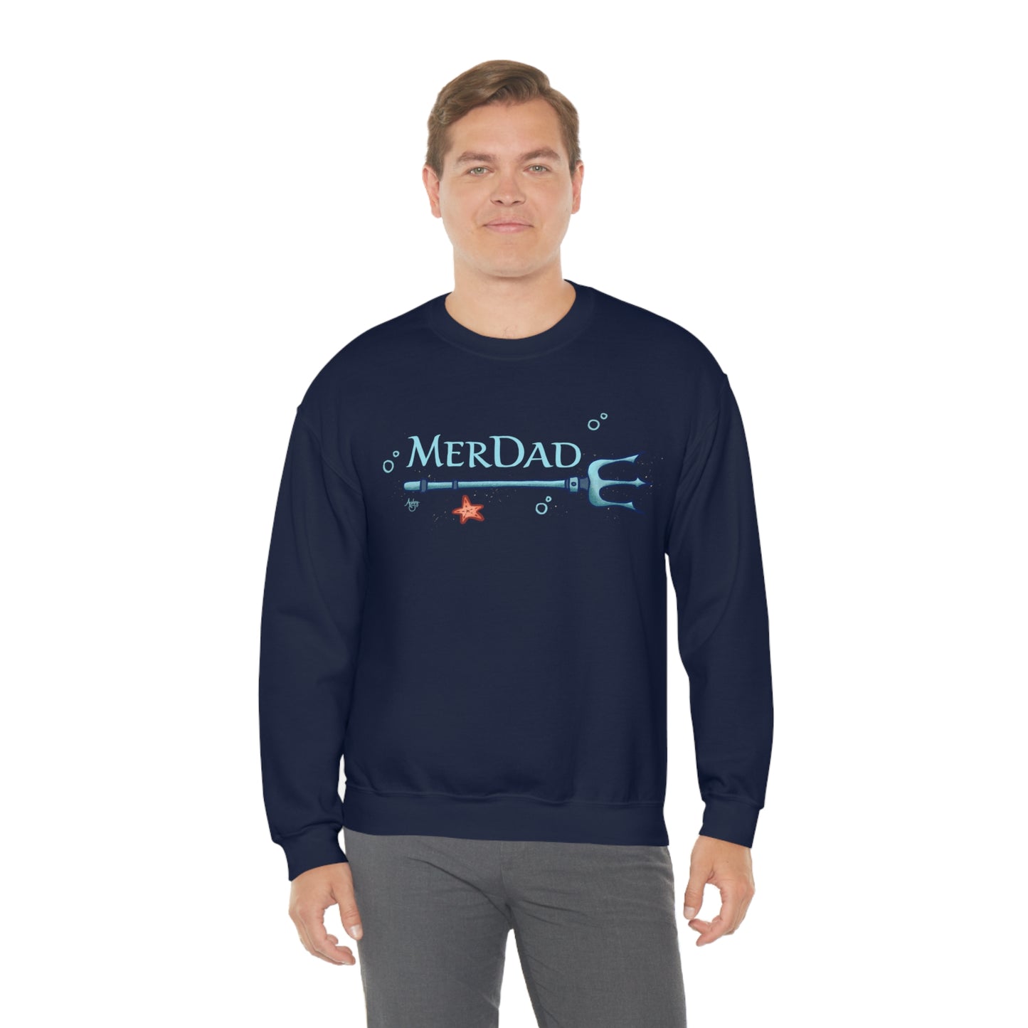 MerDad Crewneck Sweatshirt