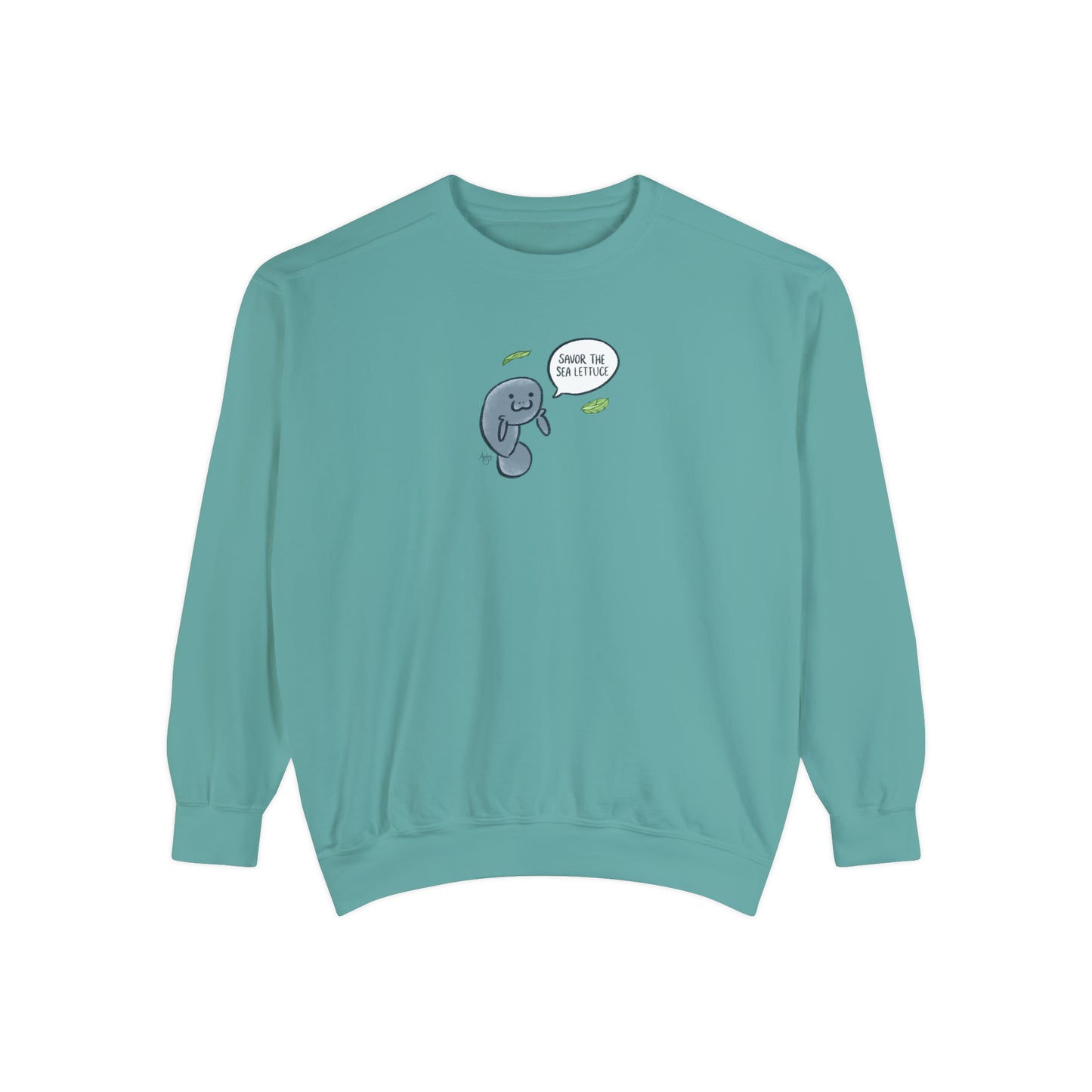 Savor The Sea Lettuce Manatee Crewneck Sweatshirt