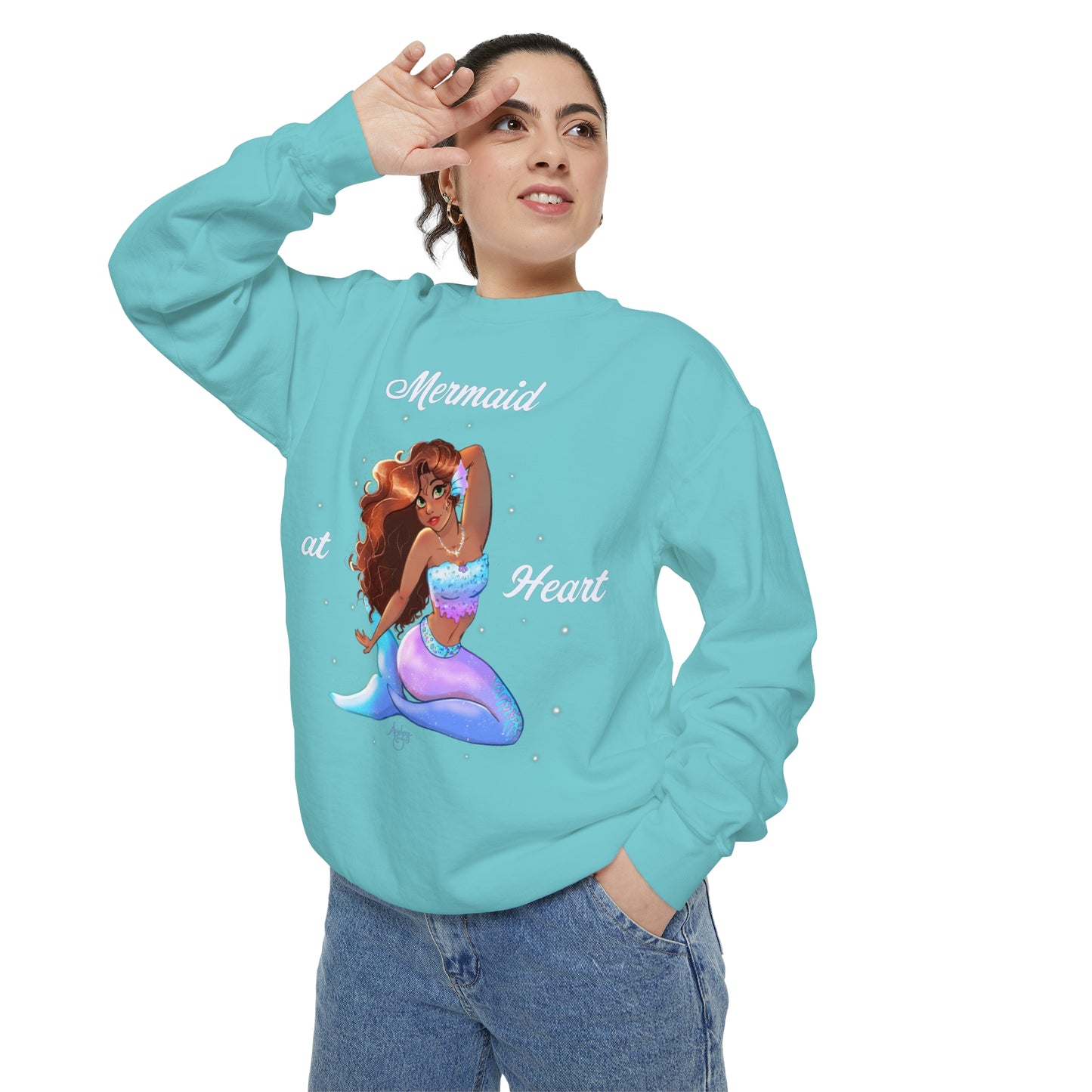 Mermaid at Heart Crewneck Sweatshirt