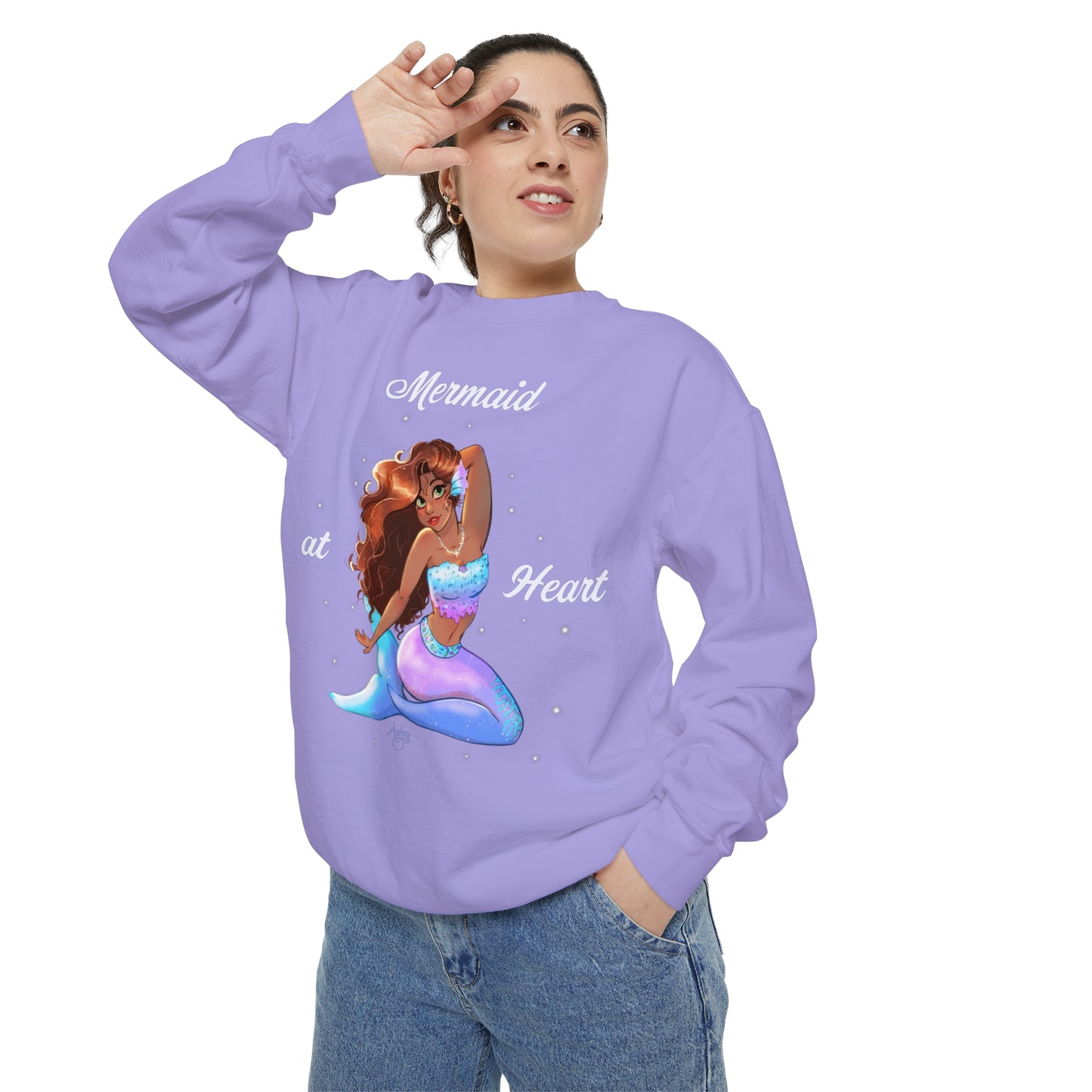 Mermaid at Heart Crewneck Sweatshirt