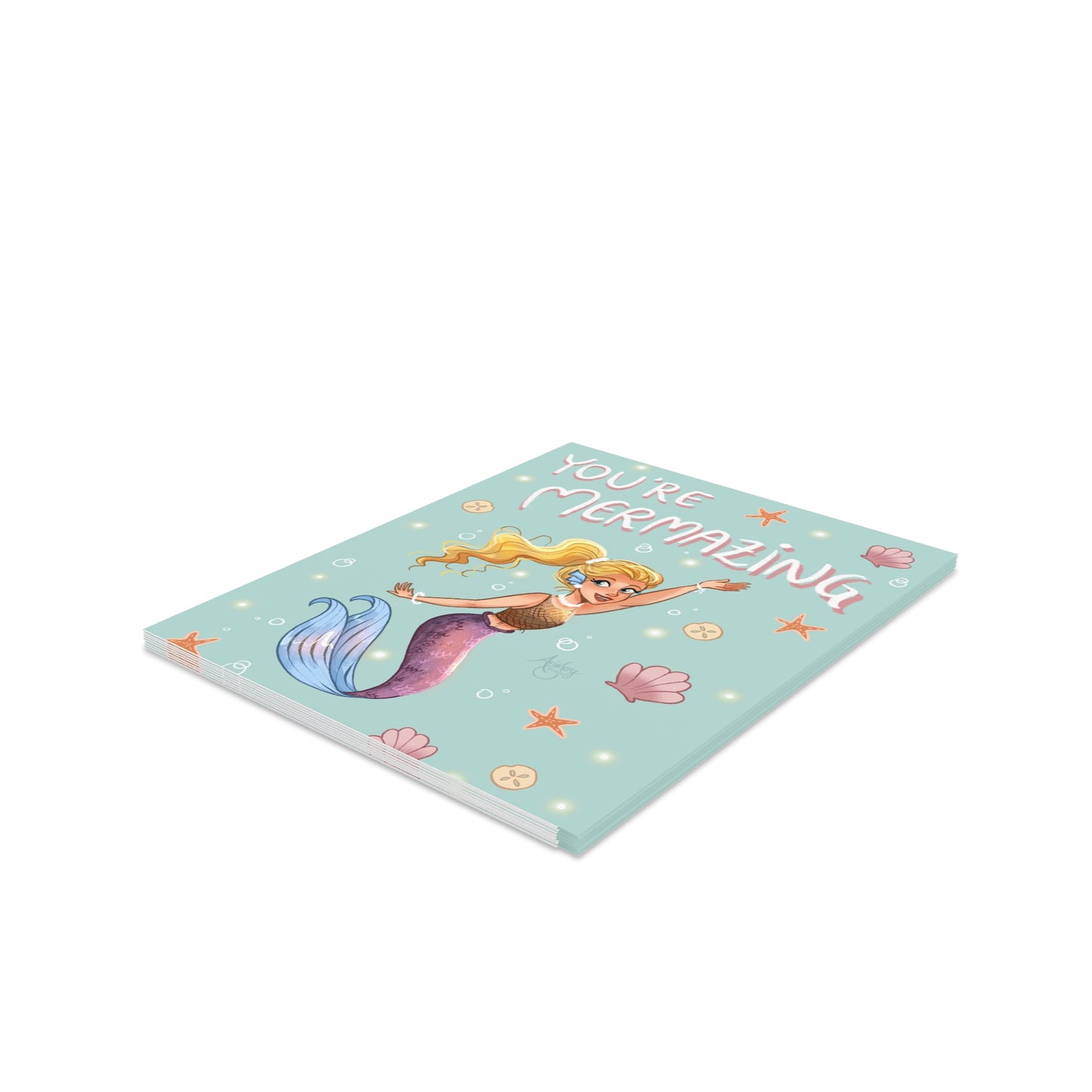 You're Mermazing Greeting Card Set (8 pcs)
