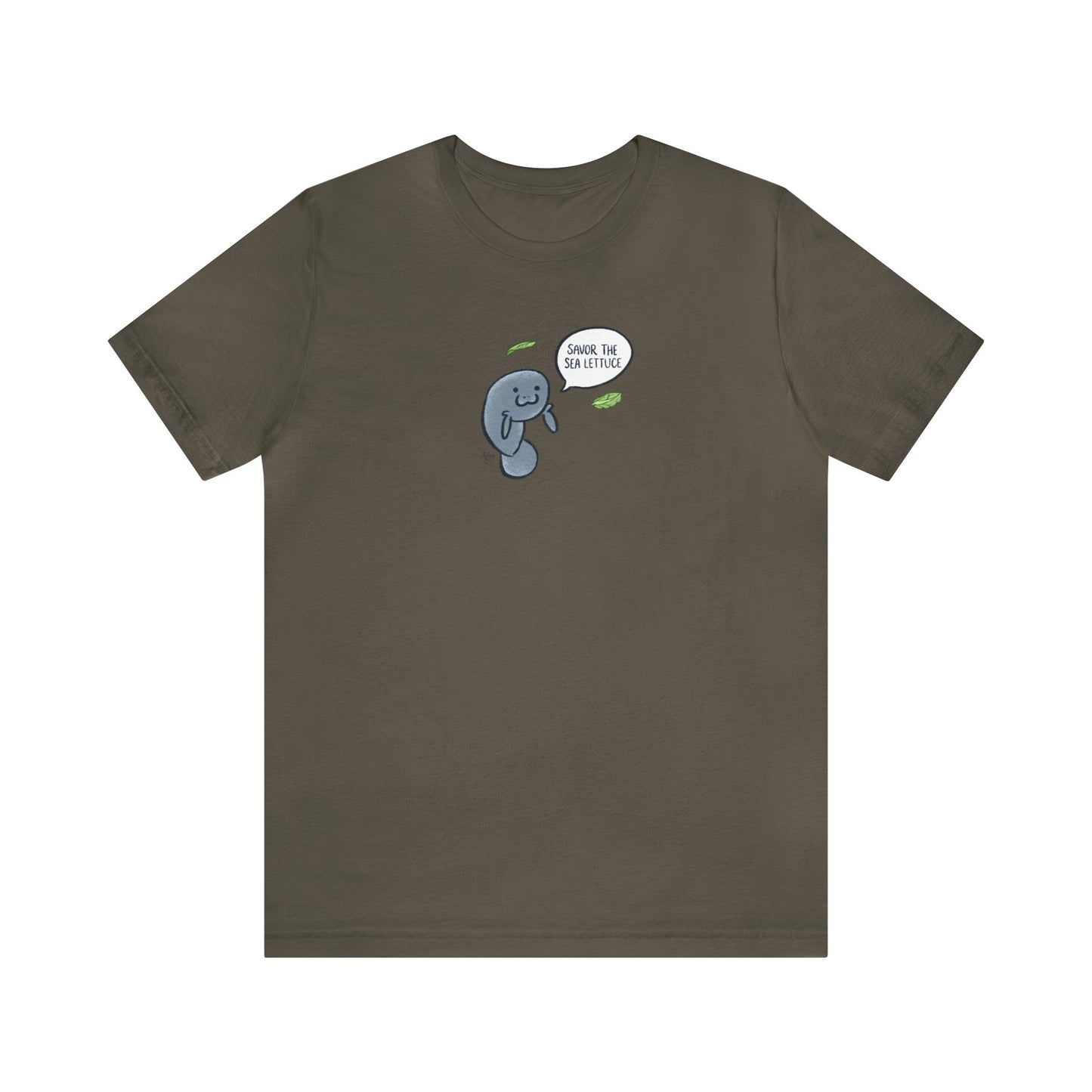 Savor The Sea Lettuce Manatee Premium Short Sleeve Tee