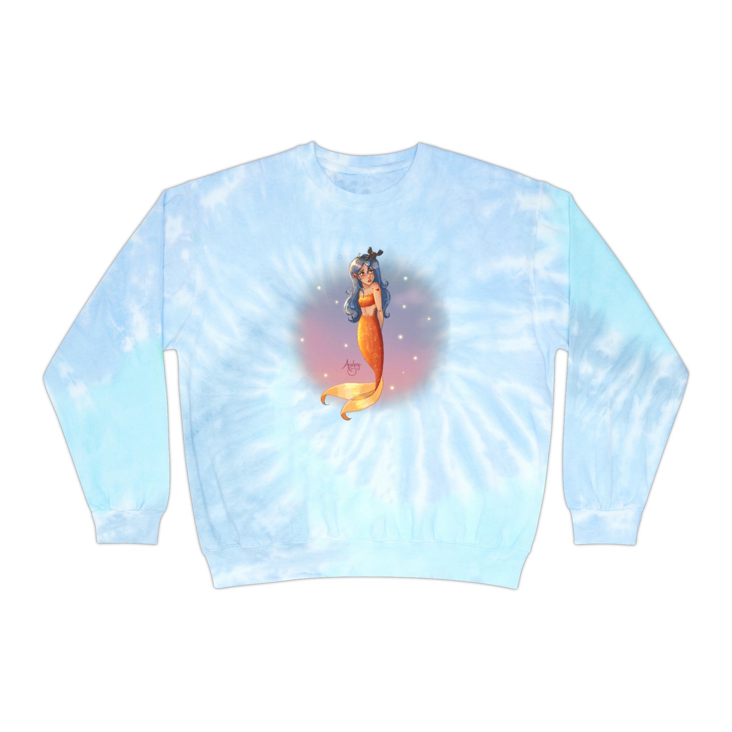 Hopeless Romantic Mermaid Tie-Dye Sweatshirt