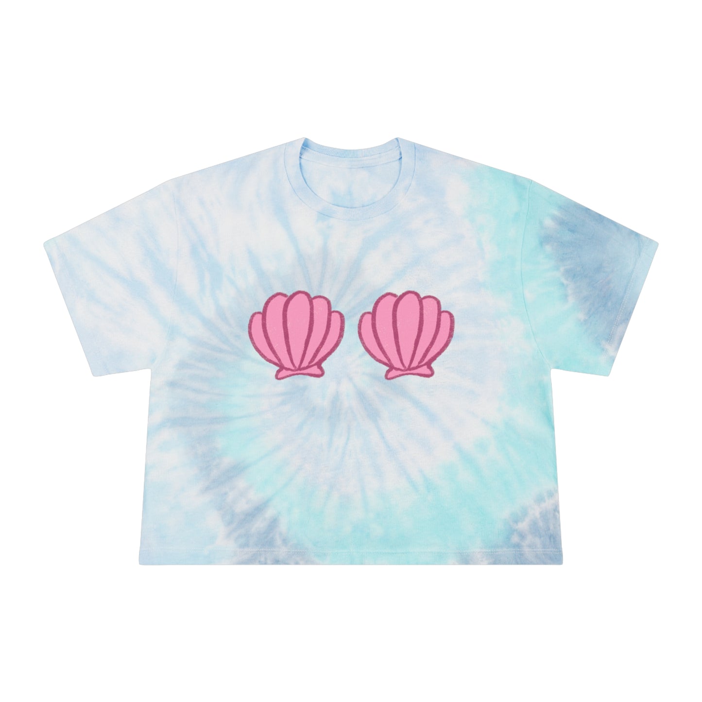 Shell Support Tie-Dye Crop Tee