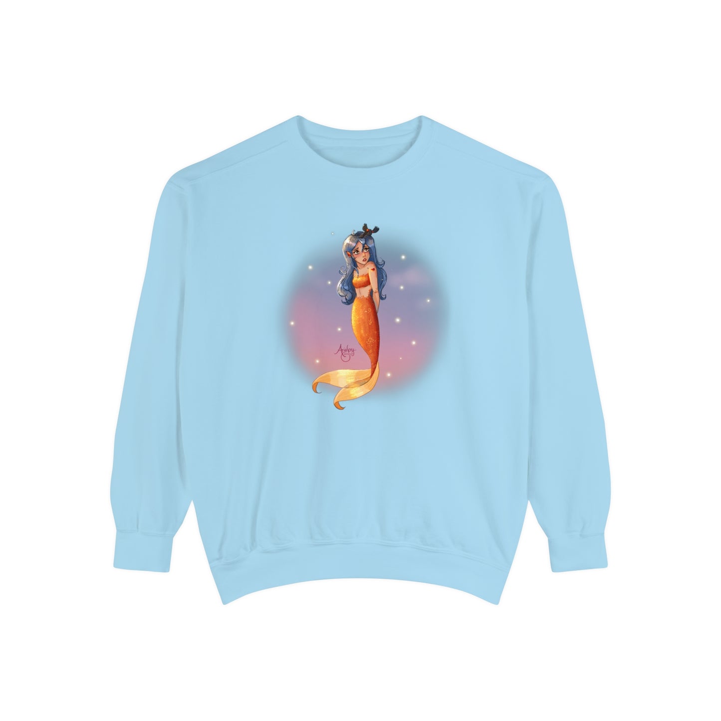 Lazuli the Hopeless Romantic Mermaid Crewneck Sweatshirt