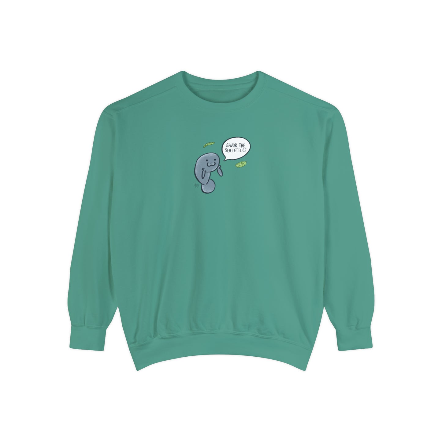 Savor The Sea Lettuce Manatee Crewneck Sweatshirt