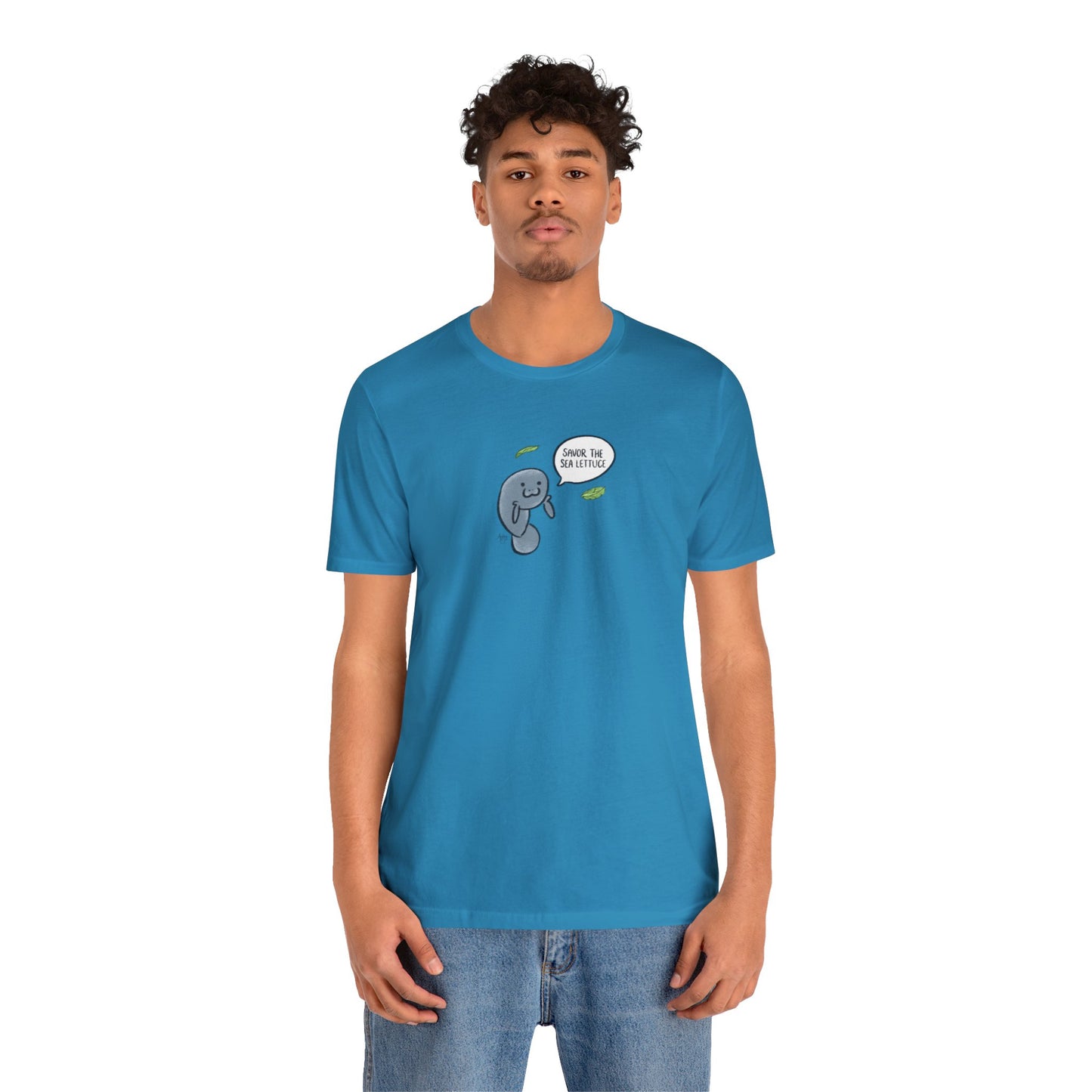 Savor The Sea Lettuce Manatee Premium Short Sleeve Tee