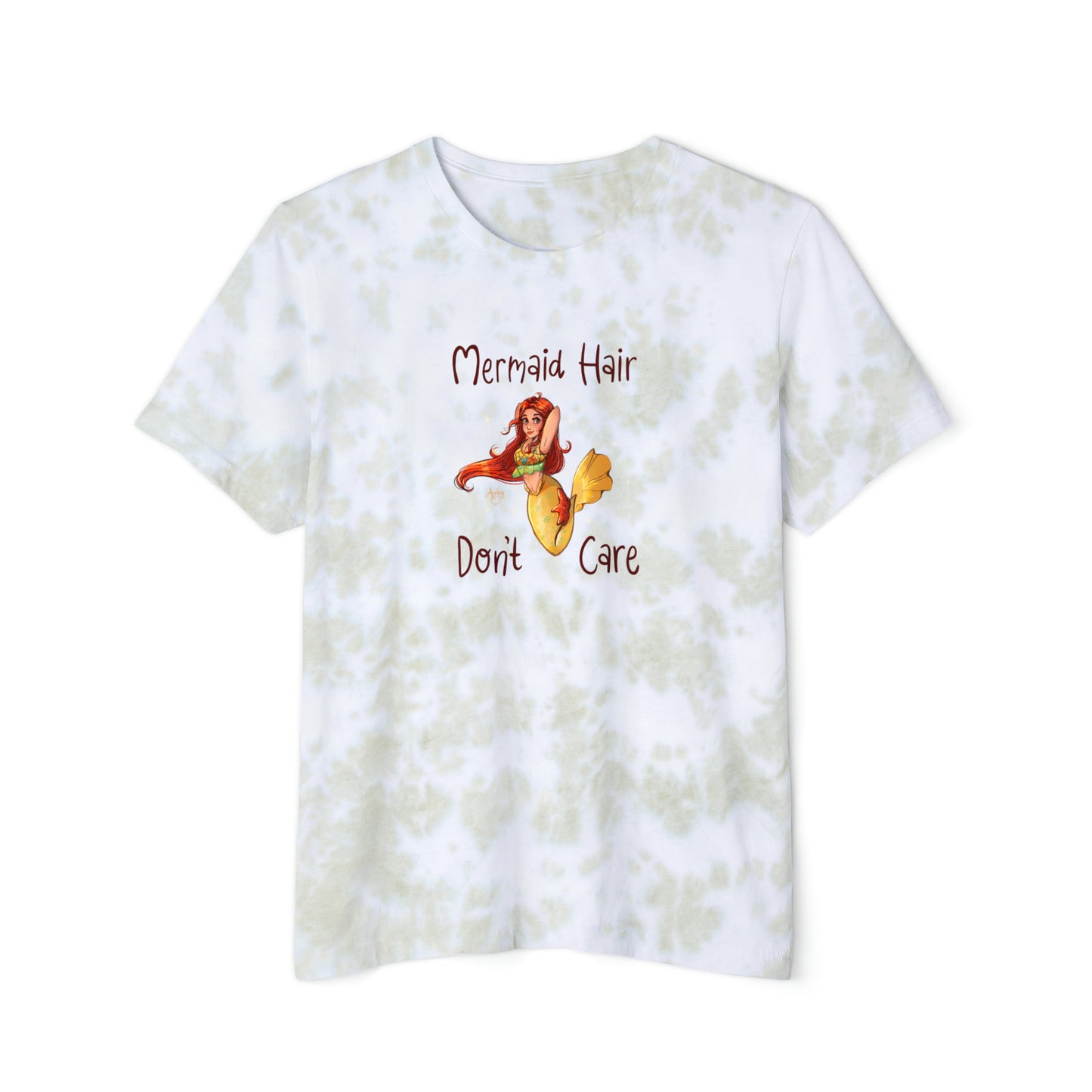 Mermaid Hair Don't Care Premium Tie-Dyed T-Shirt