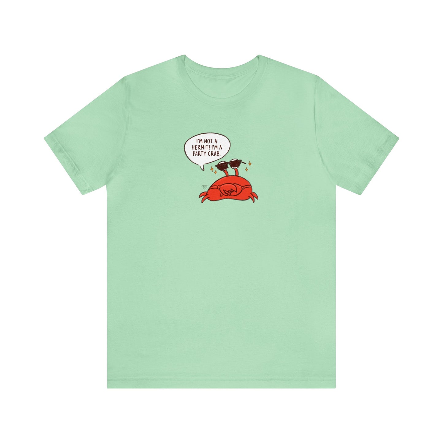 I'm A Party Crab! Crusty the Crab Series Premium Short Sleeve Tee