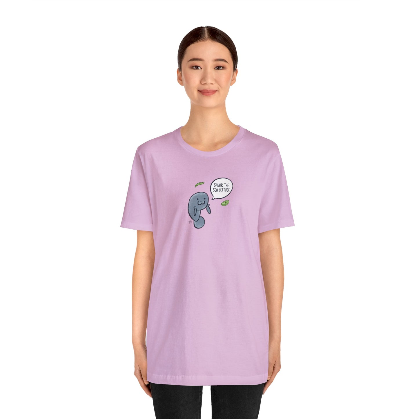 Savor The Sea Lettuce Manatee Premium Short Sleeve Tee