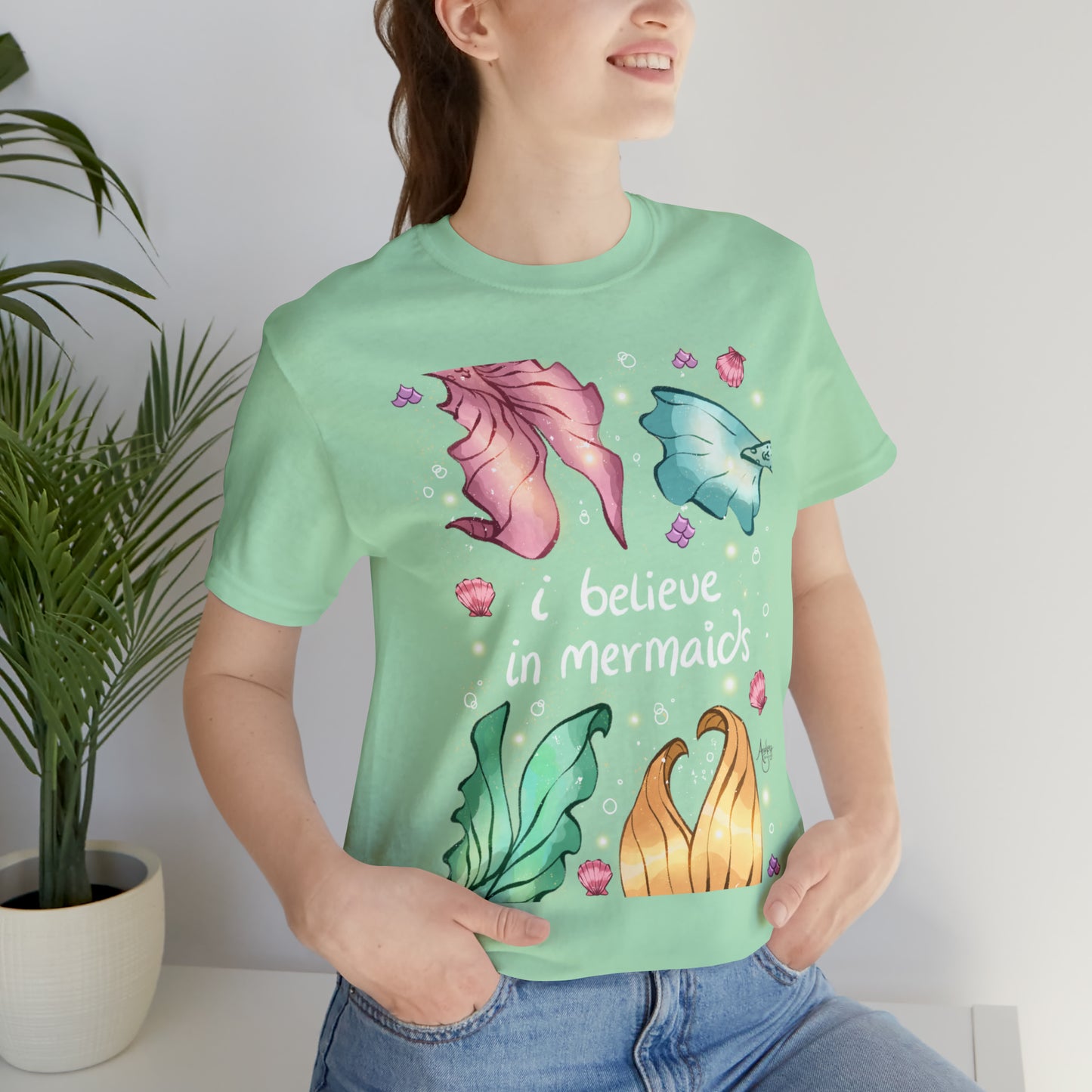 I Believe In Mermaids Premium Short Sleeve Tee