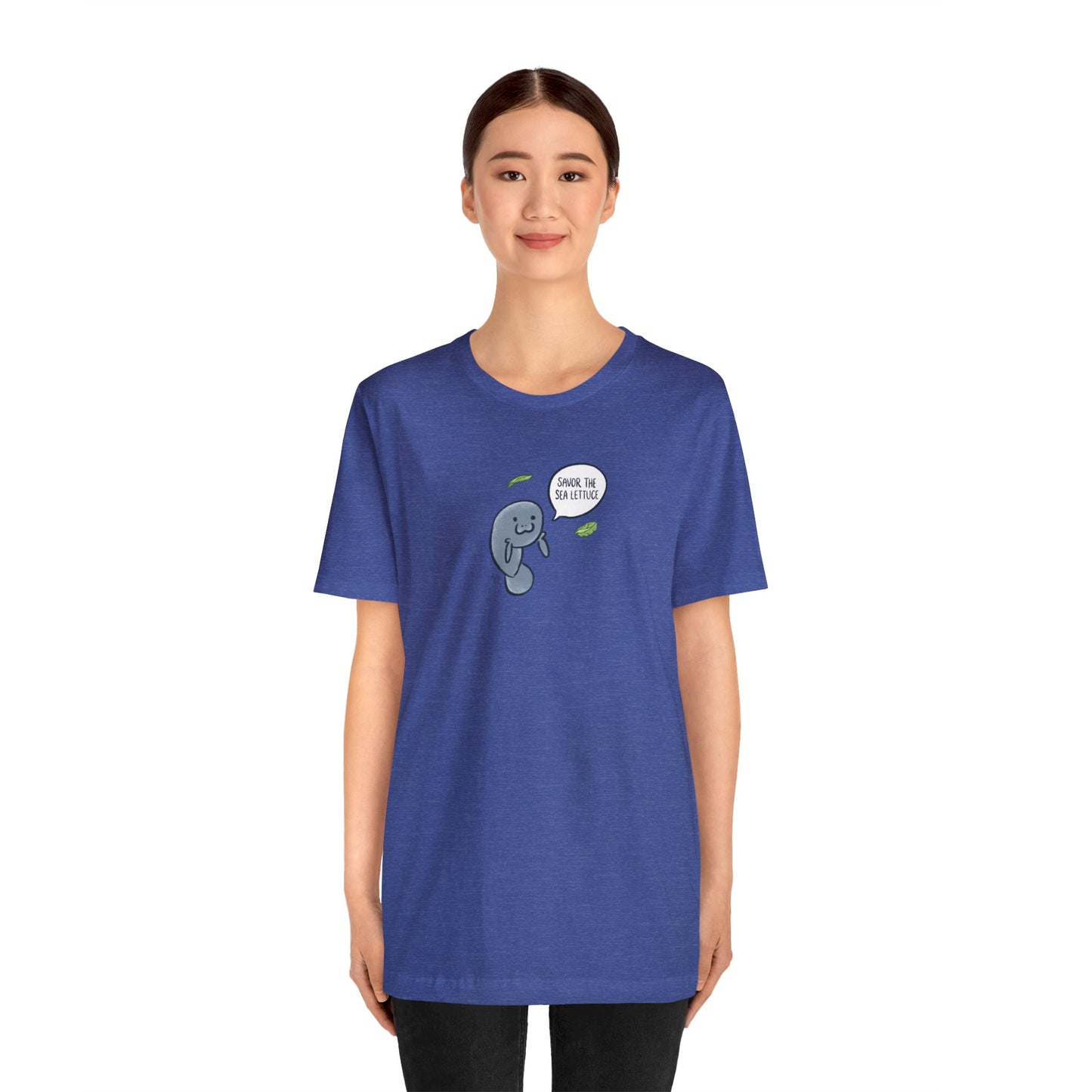 Savor The Sea Lettuce Manatee Premium Short Sleeve Tee