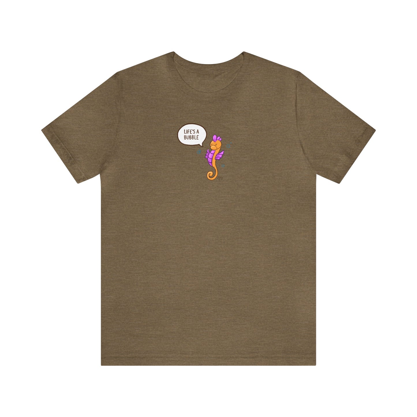Life's A Bubble! Frito the Seahorse Series Premium Short Sleeve Tee