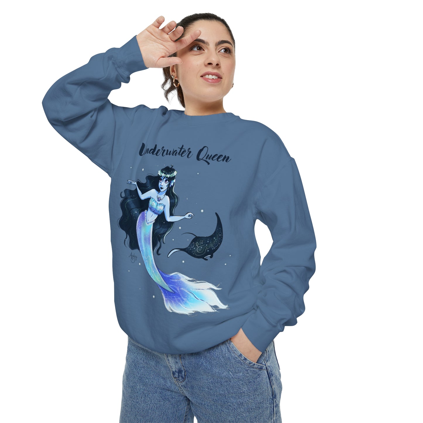 Underwater Queen Crewneck Sweatshirt
