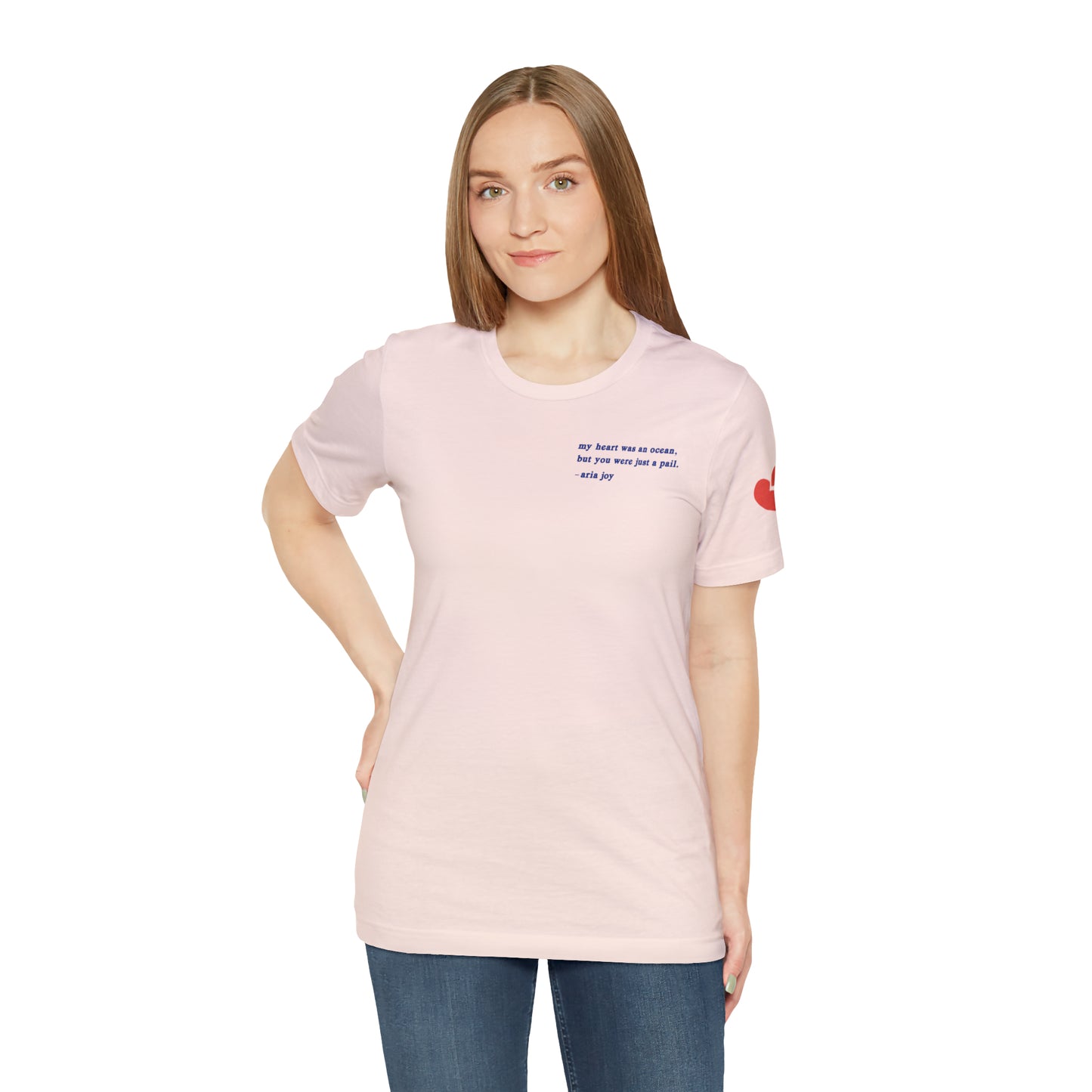 Just A Pail "HeartSleeves" Webtoon Premium Short Sleeve Tee