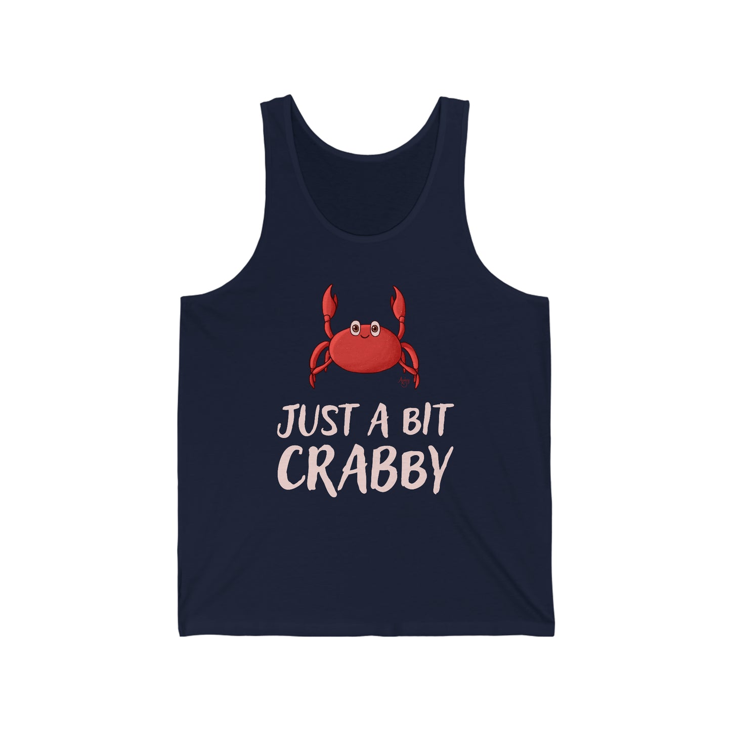 Just A Bit Crabby Men's Jersey Tank