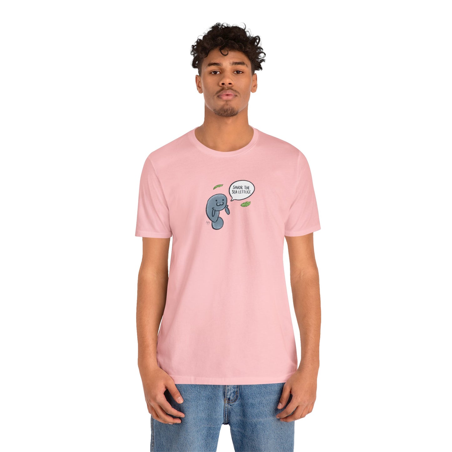 Savor The Sea Lettuce Manatee Premium Short Sleeve Tee