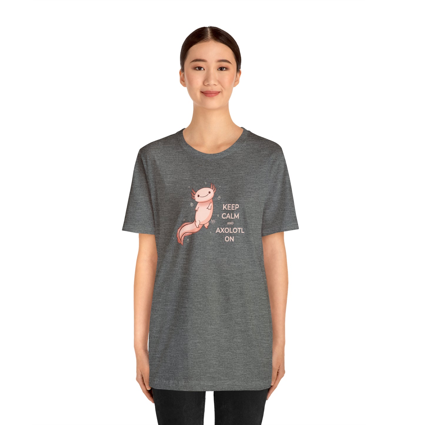 Keep Calm and Axolotl On Premium Short Sleeve Tee