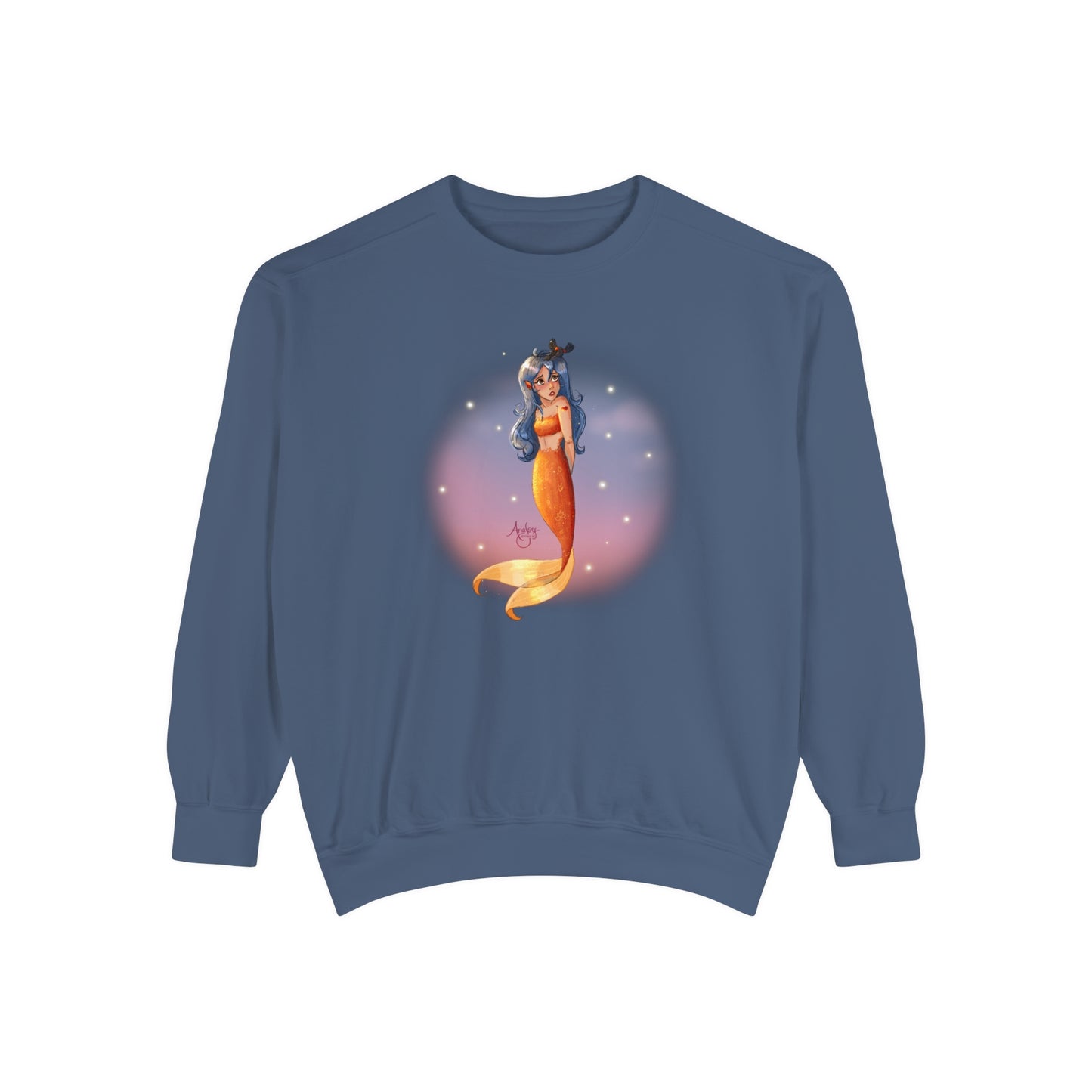 Lazuli the Hopeless Romantic Mermaid Crewneck Sweatshirt