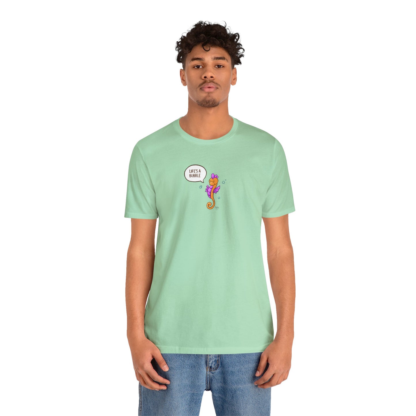 Life's A Bubble! Frito the Seahorse Series Premium Short Sleeve Tee