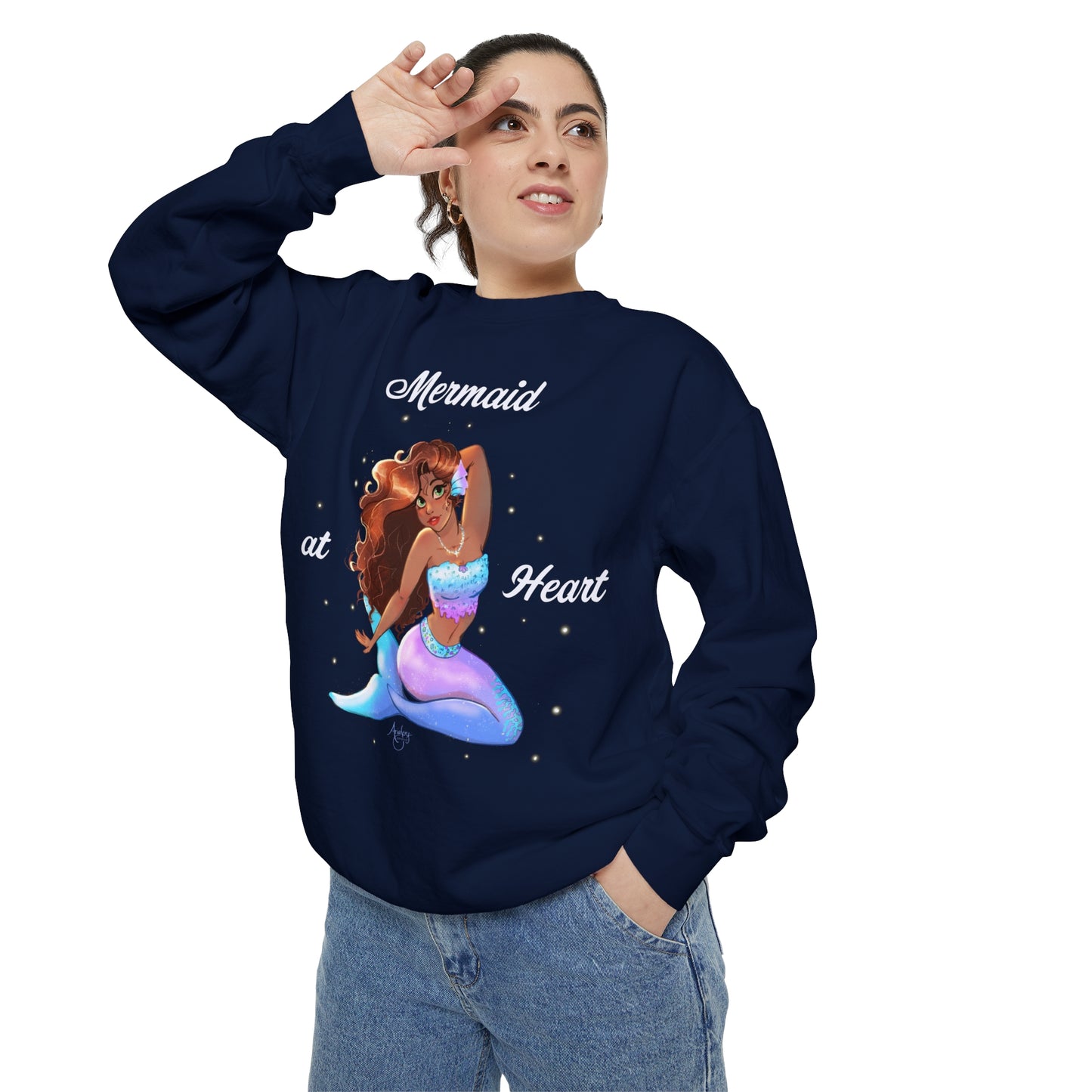 Mermaid at Heart Crewneck Sweatshirt