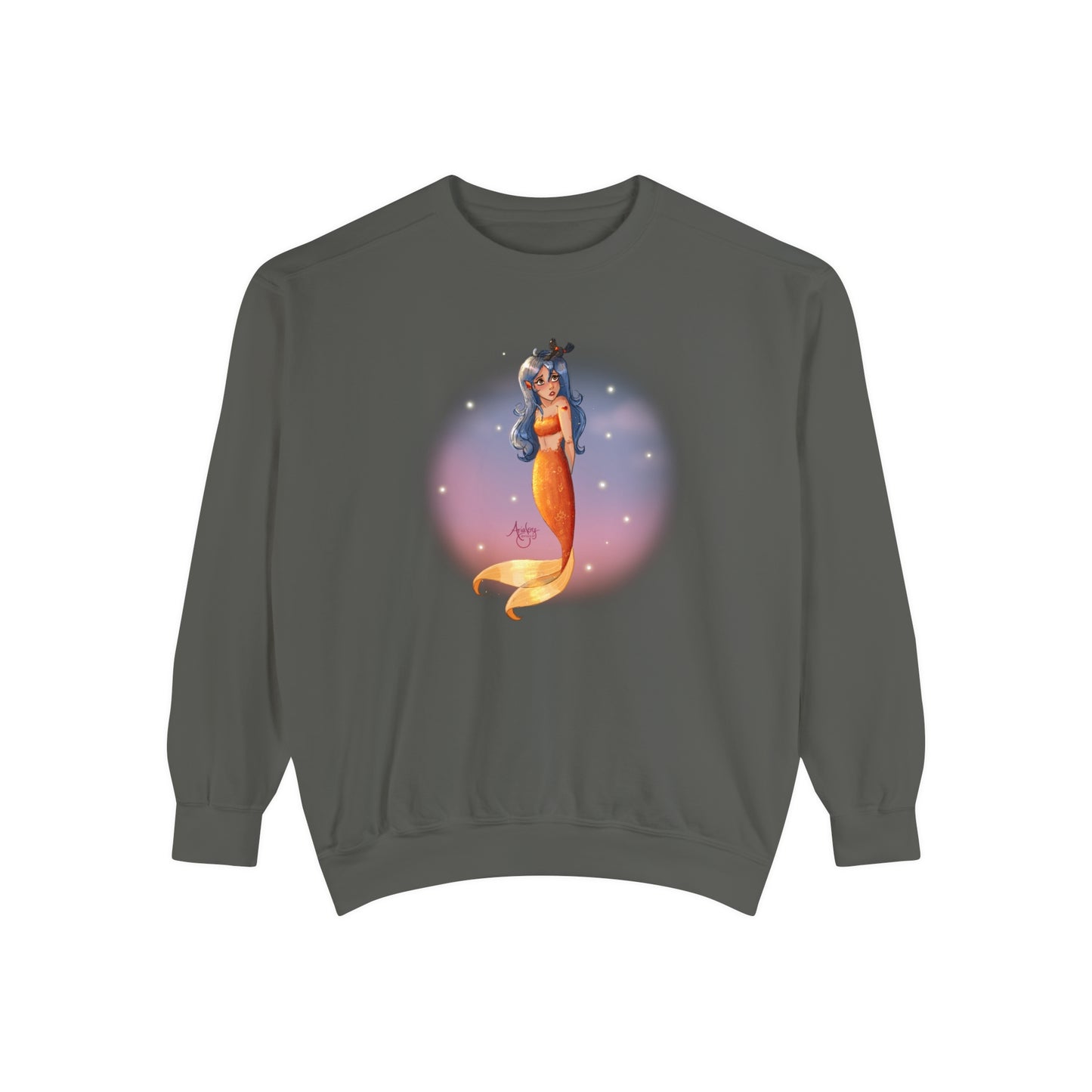 Lazuli the Hopeless Romantic Mermaid Crewneck Sweatshirt