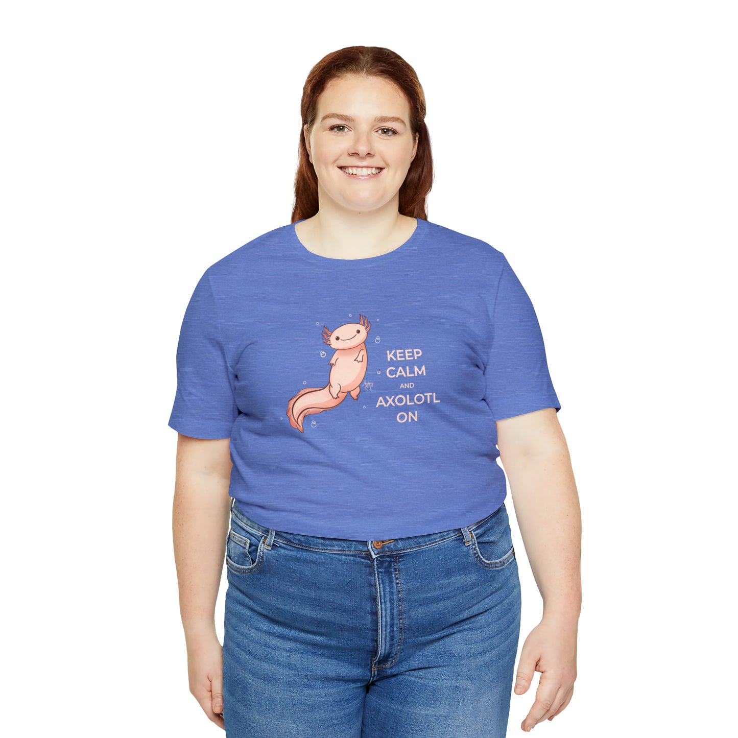 Keep Calm and Axolotl On Premium Short Sleeve Tee