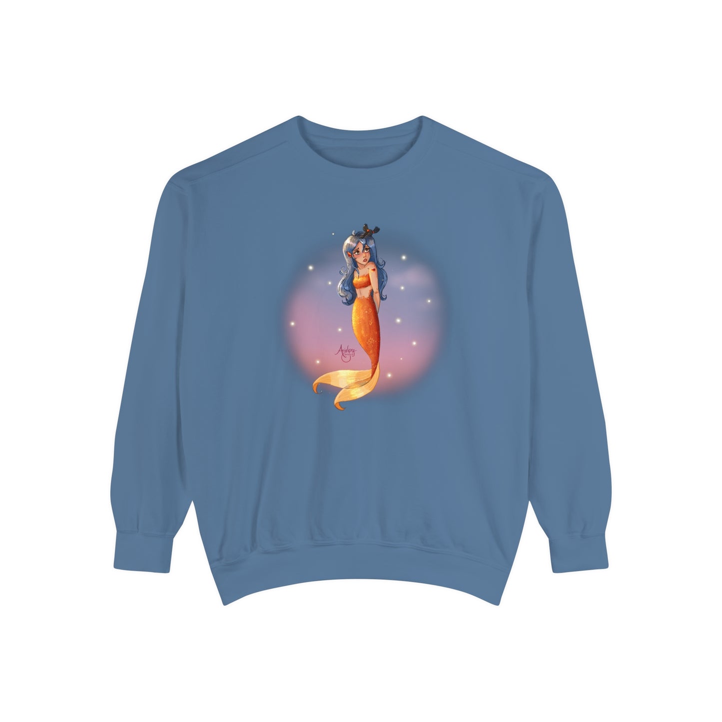 Lazuli the Hopeless Romantic Mermaid Crewneck Sweatshirt