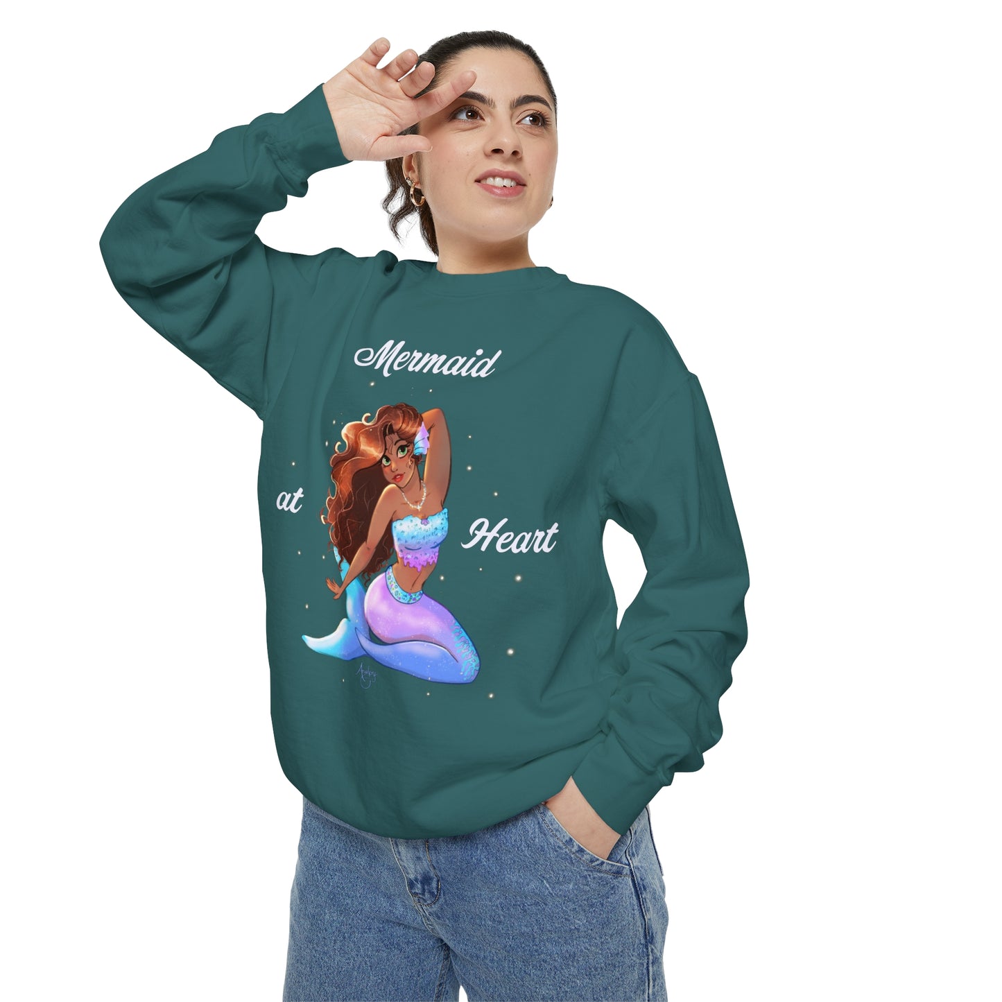Mermaid at Heart Crewneck Sweatshirt