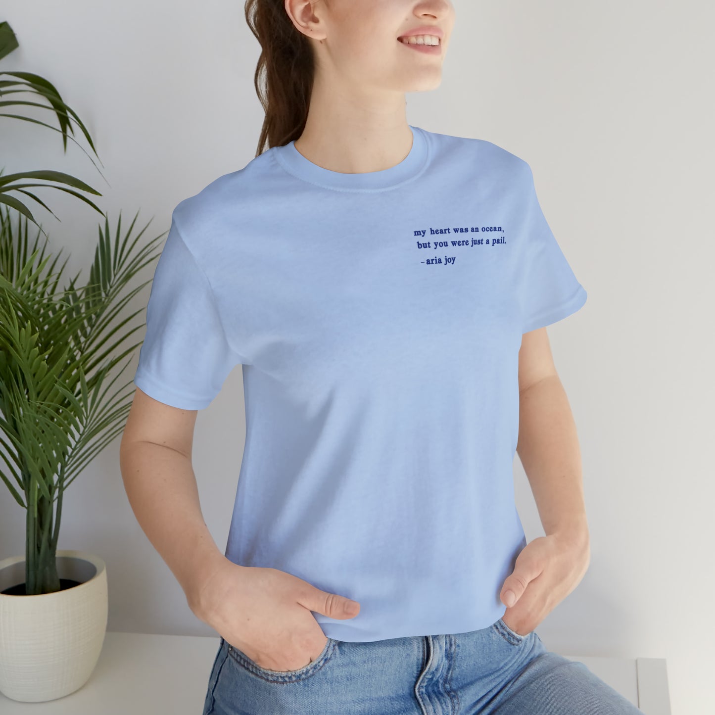 Just A Pail "HeartSleeves" Webtoon Premium Short Sleeve Tee