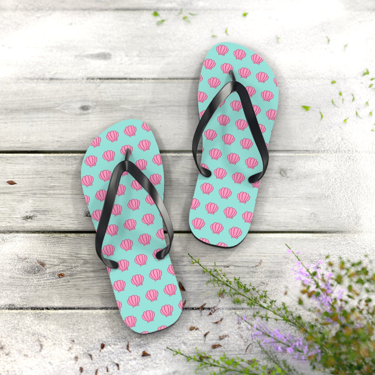 Mermaid Friends Shelly Flip Flops