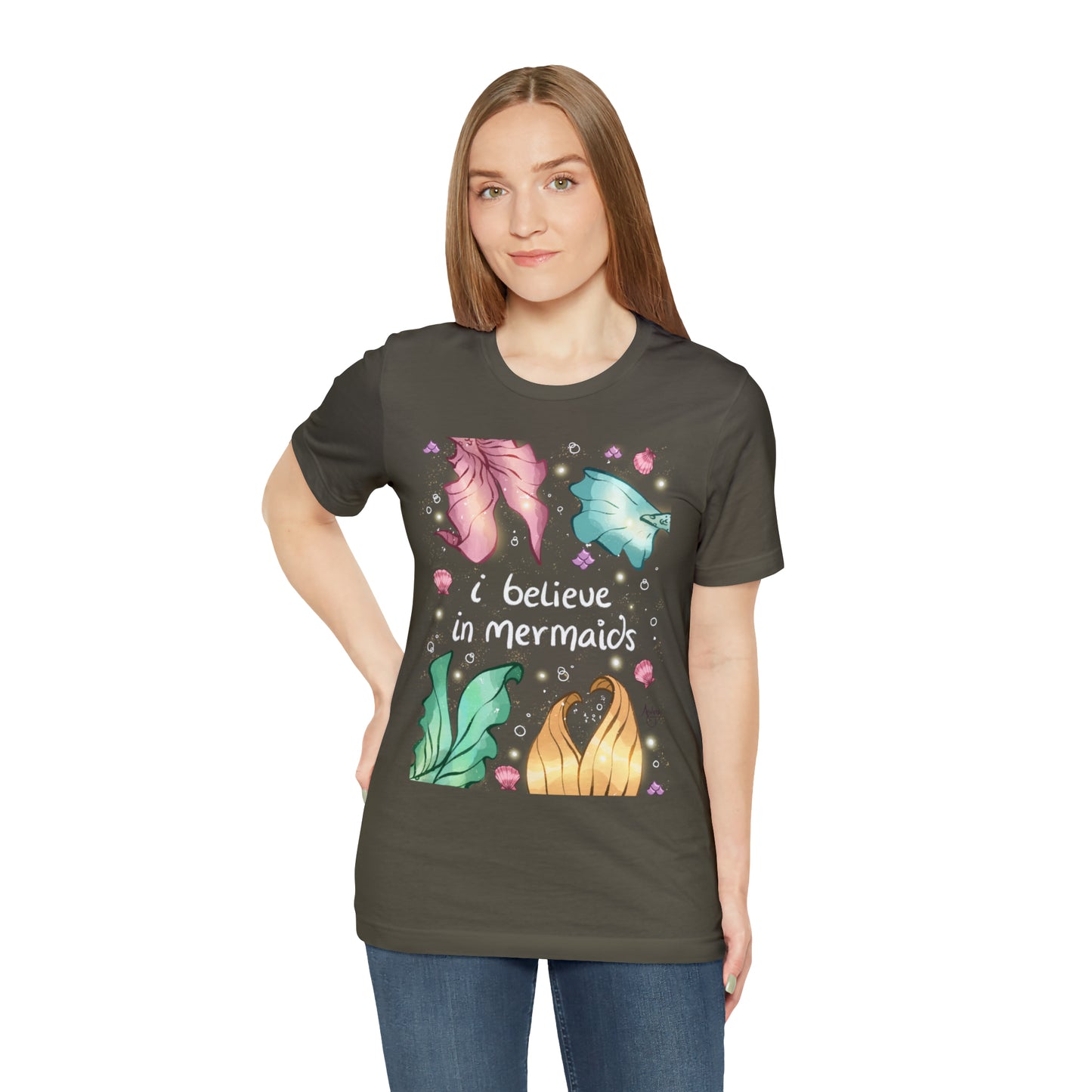 I Believe In Mermaids Premium Short Sleeve Tee