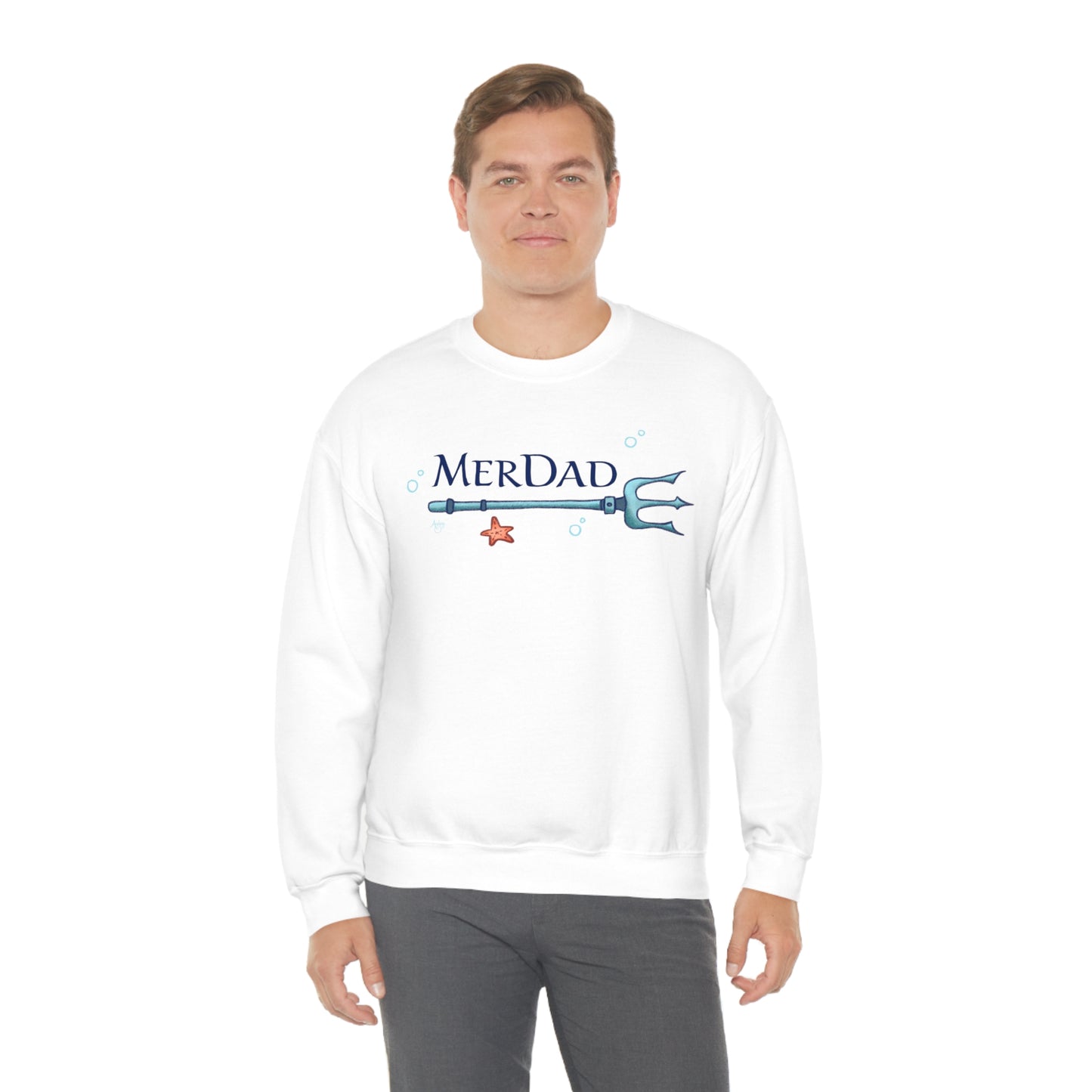 MerDad Crewneck Sweatshirt