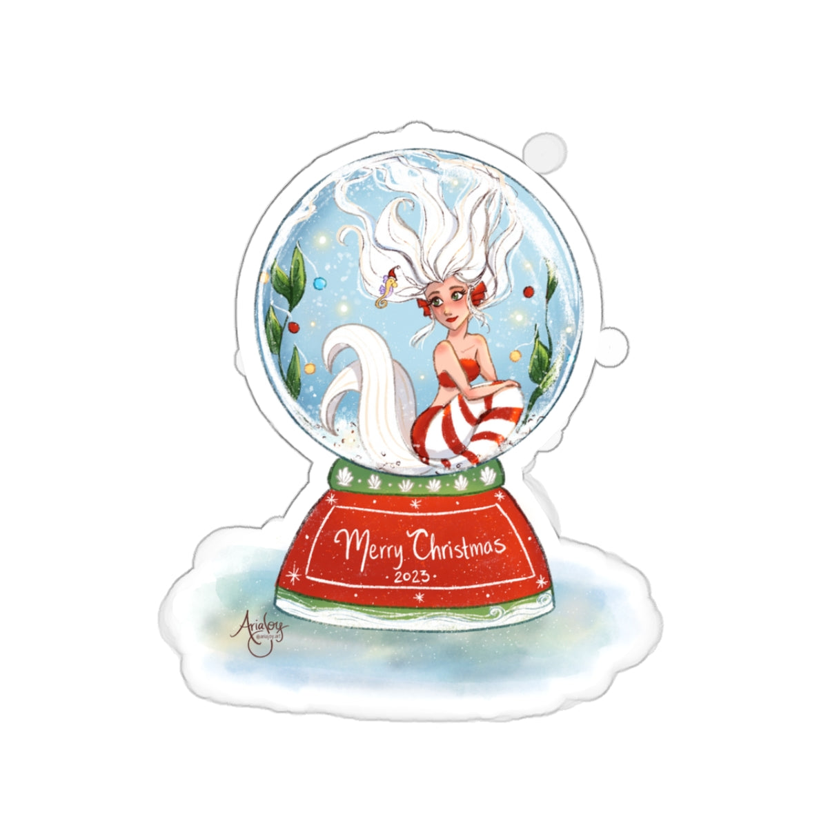 Christmas Mermaid 2023 Sticker