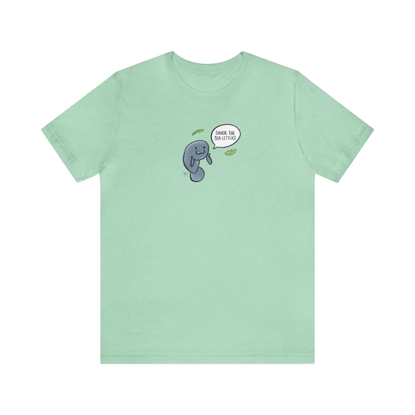 Savor The Sea Lettuce Manatee Premium Short Sleeve Tee