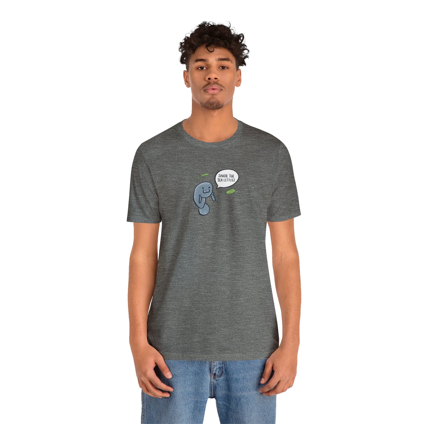 Savor The Sea Lettuce Manatee Premium Short Sleeve Tee