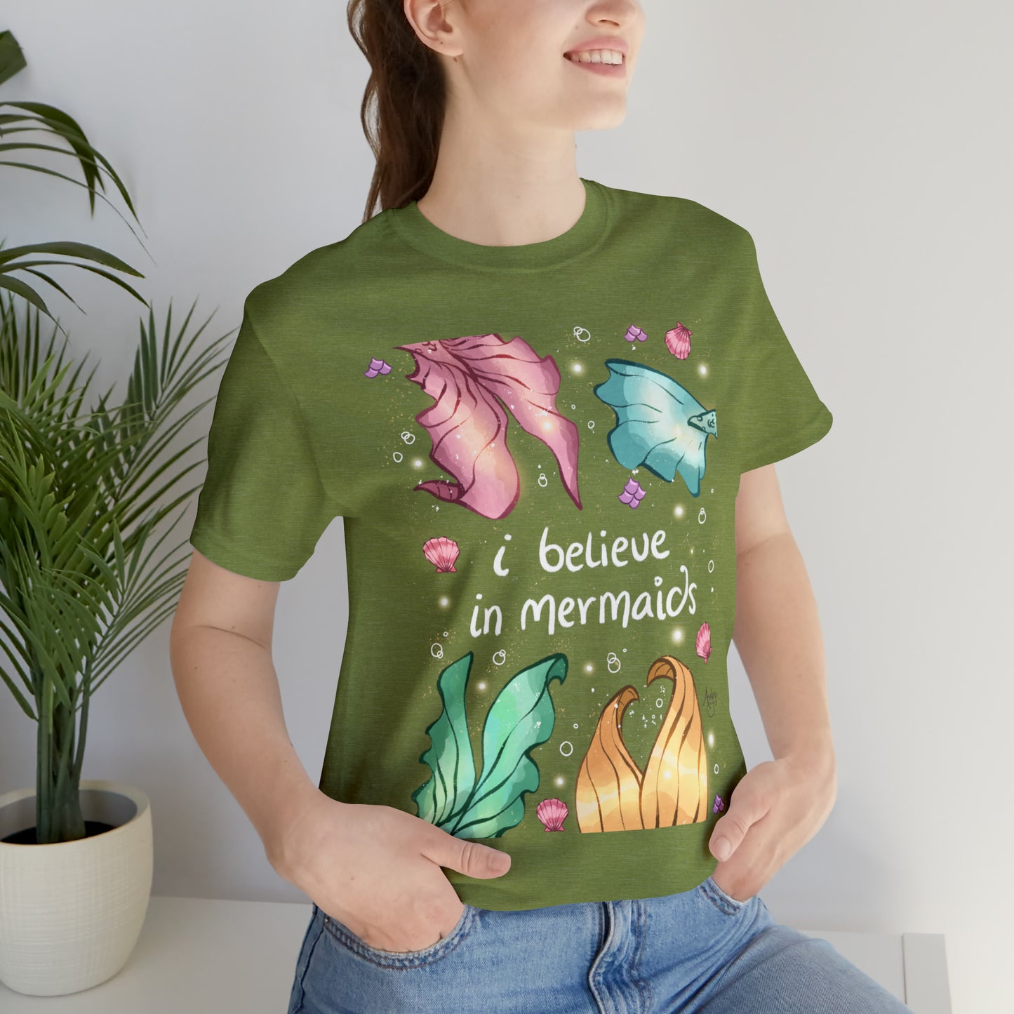 I Believe In Mermaids Premium Short Sleeve Tee
