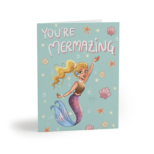 You're Mermazing Greeting Card Set (8 pcs)