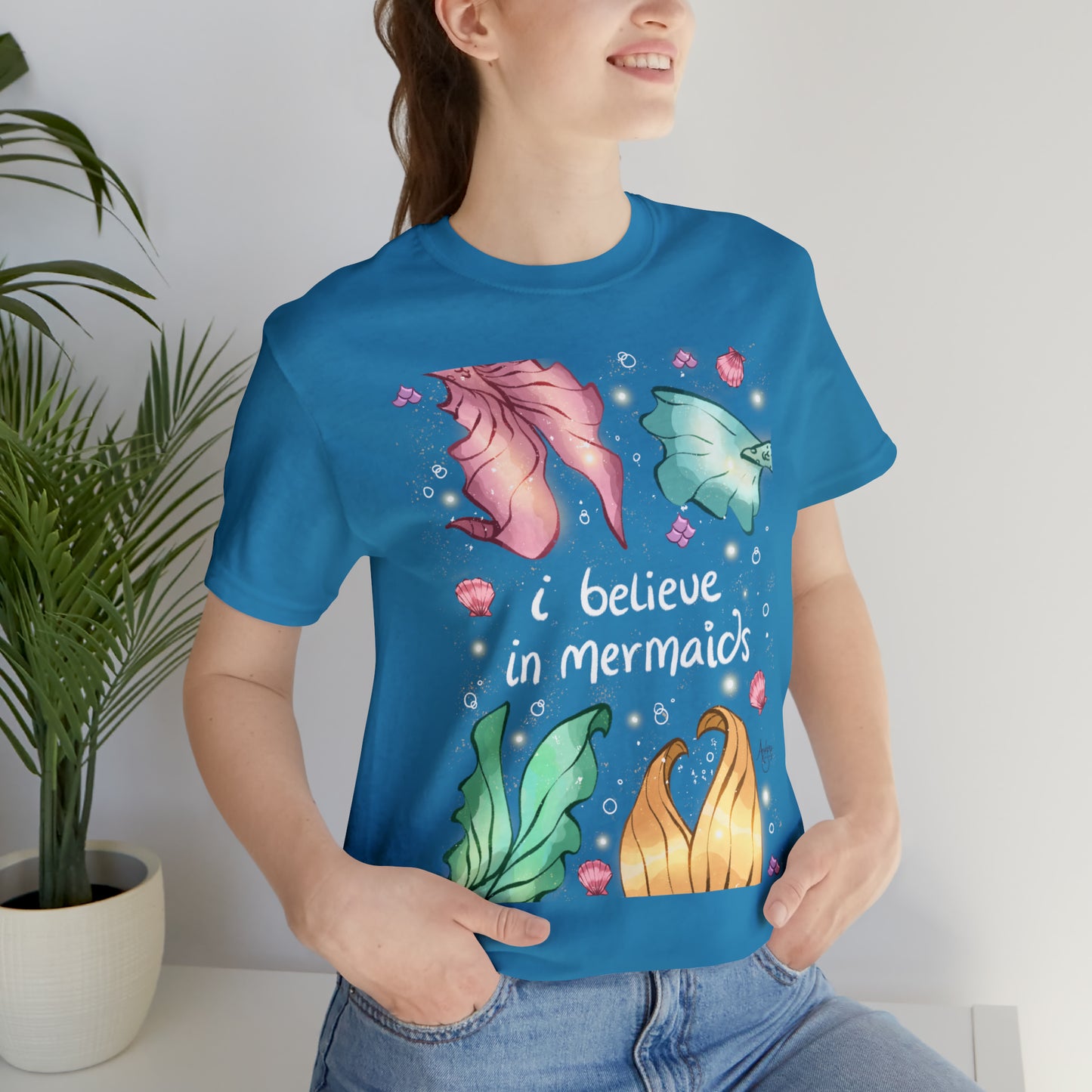 I Believe In Mermaids Premium Short Sleeve Tee