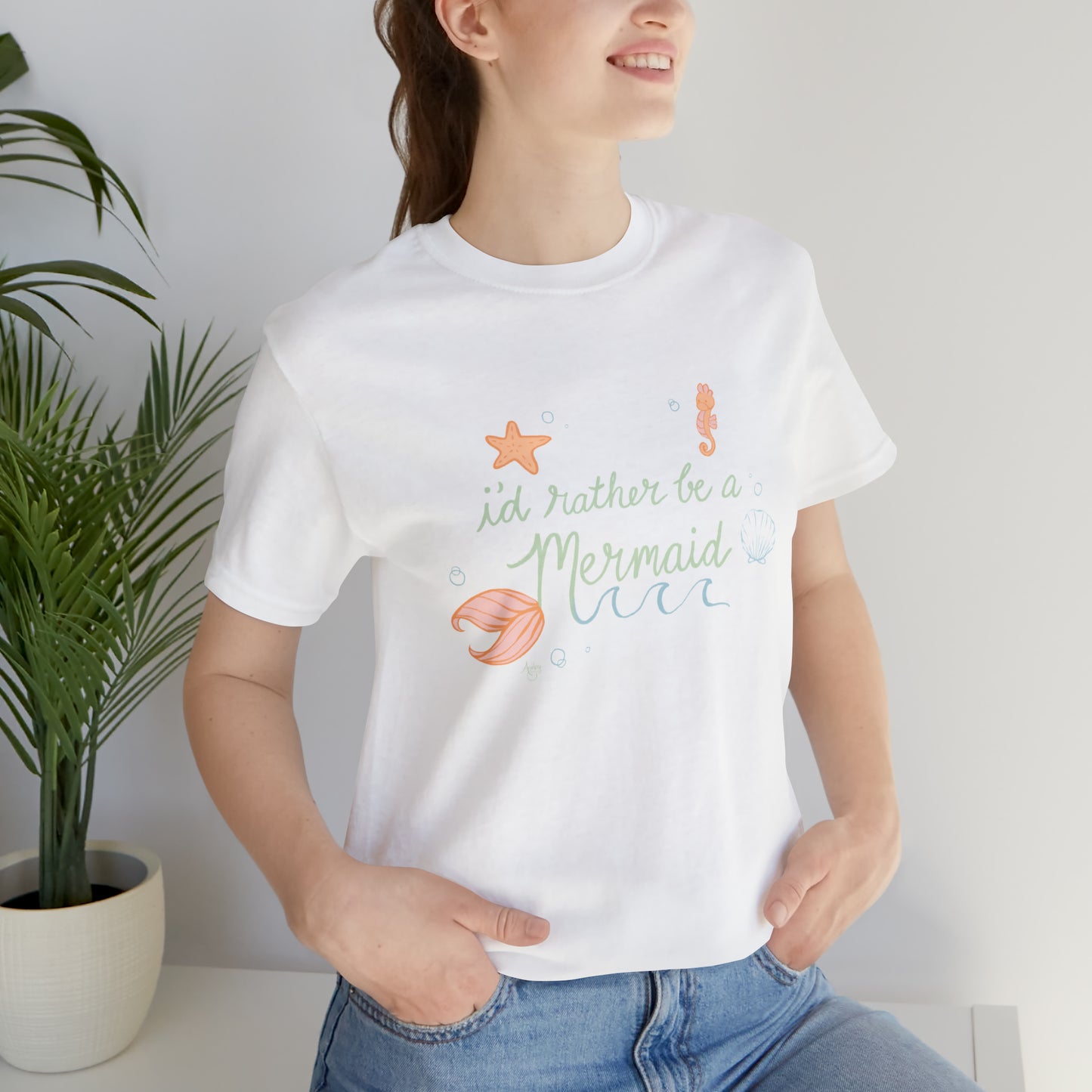 I'd Rather Be A Mermaid Premium T-shirt