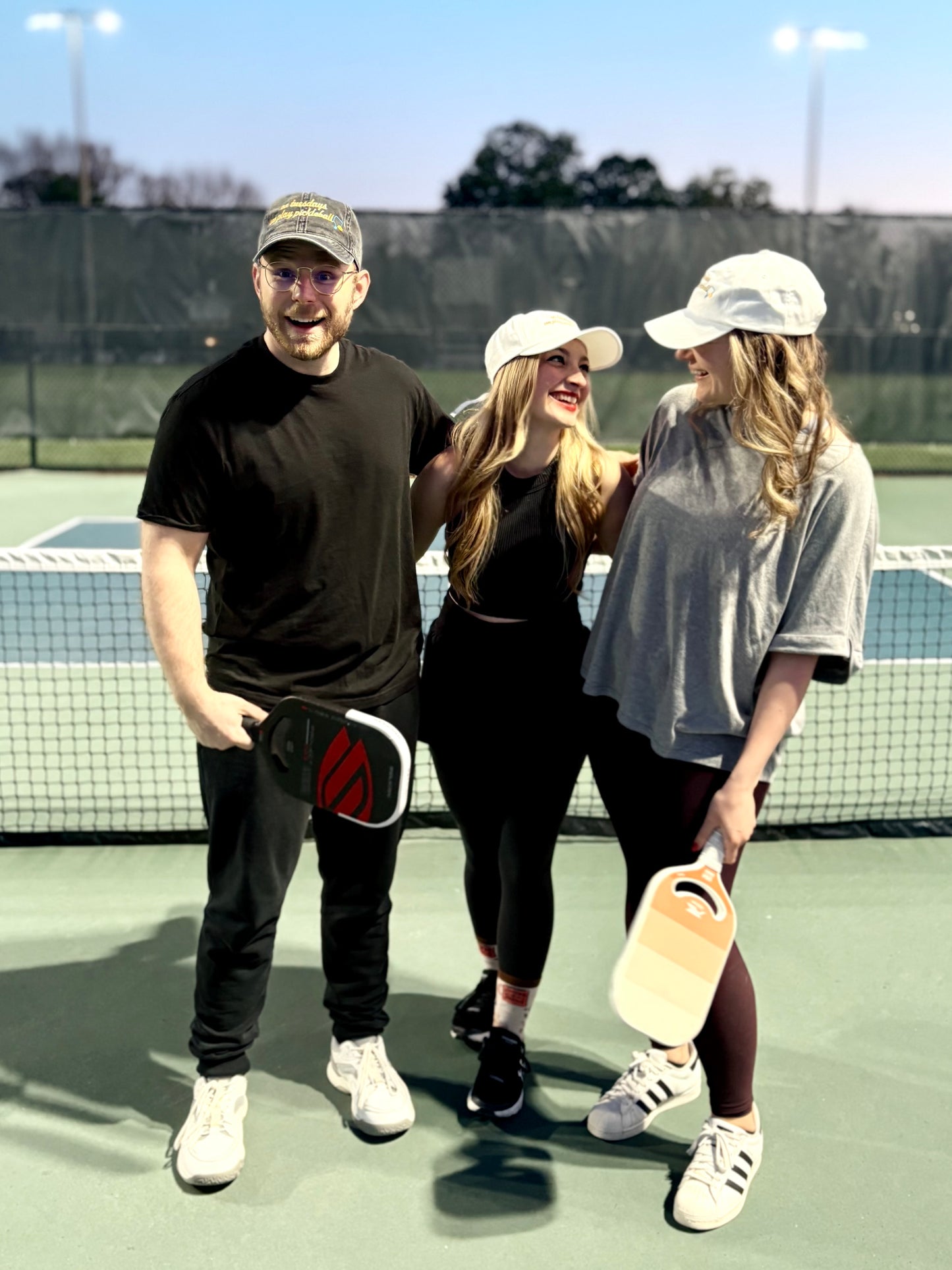 On Tuesdays We Play Pickleball Vintage Embroidered Hat