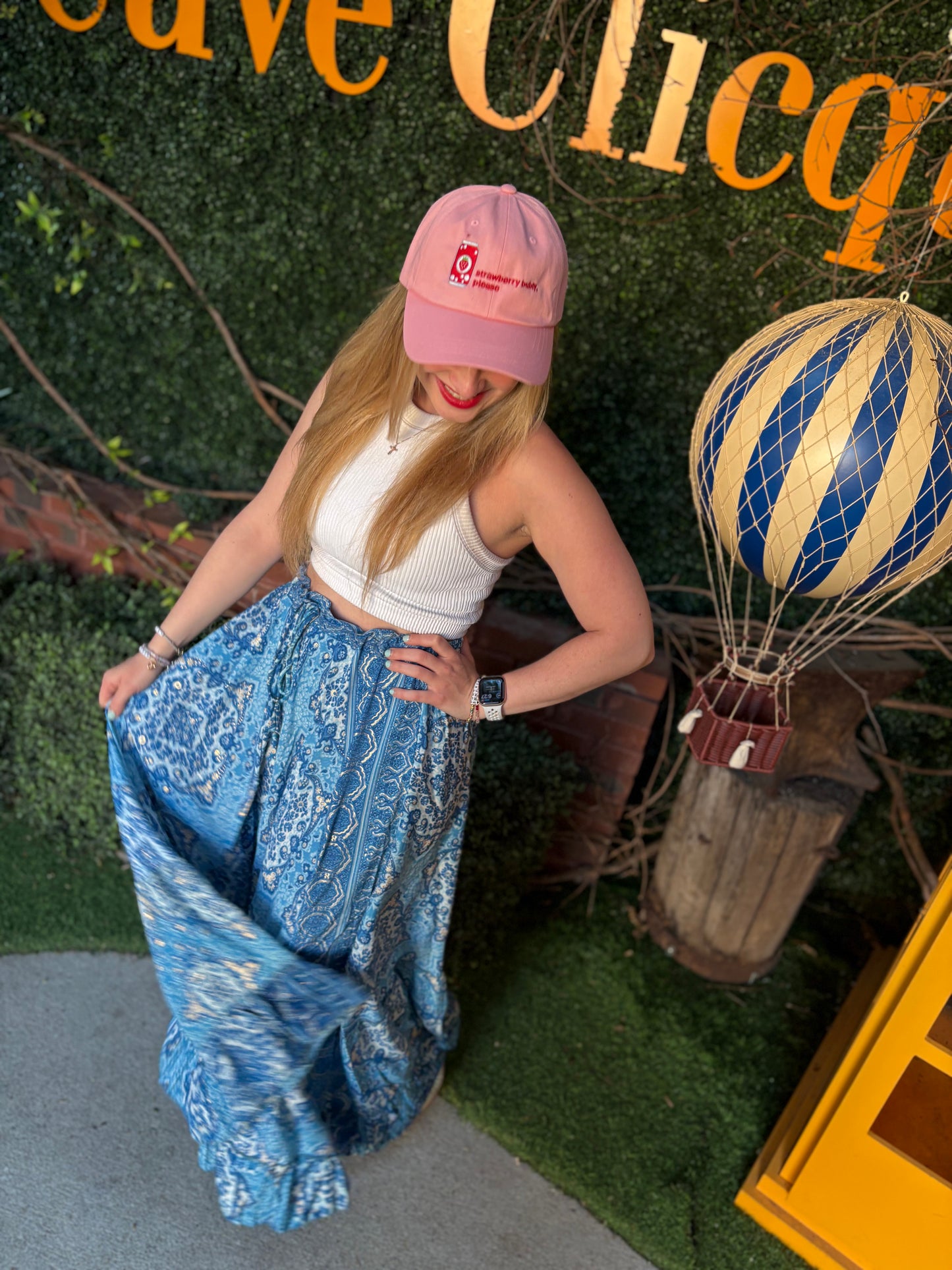 Strawberry Fizz Baseball Hat