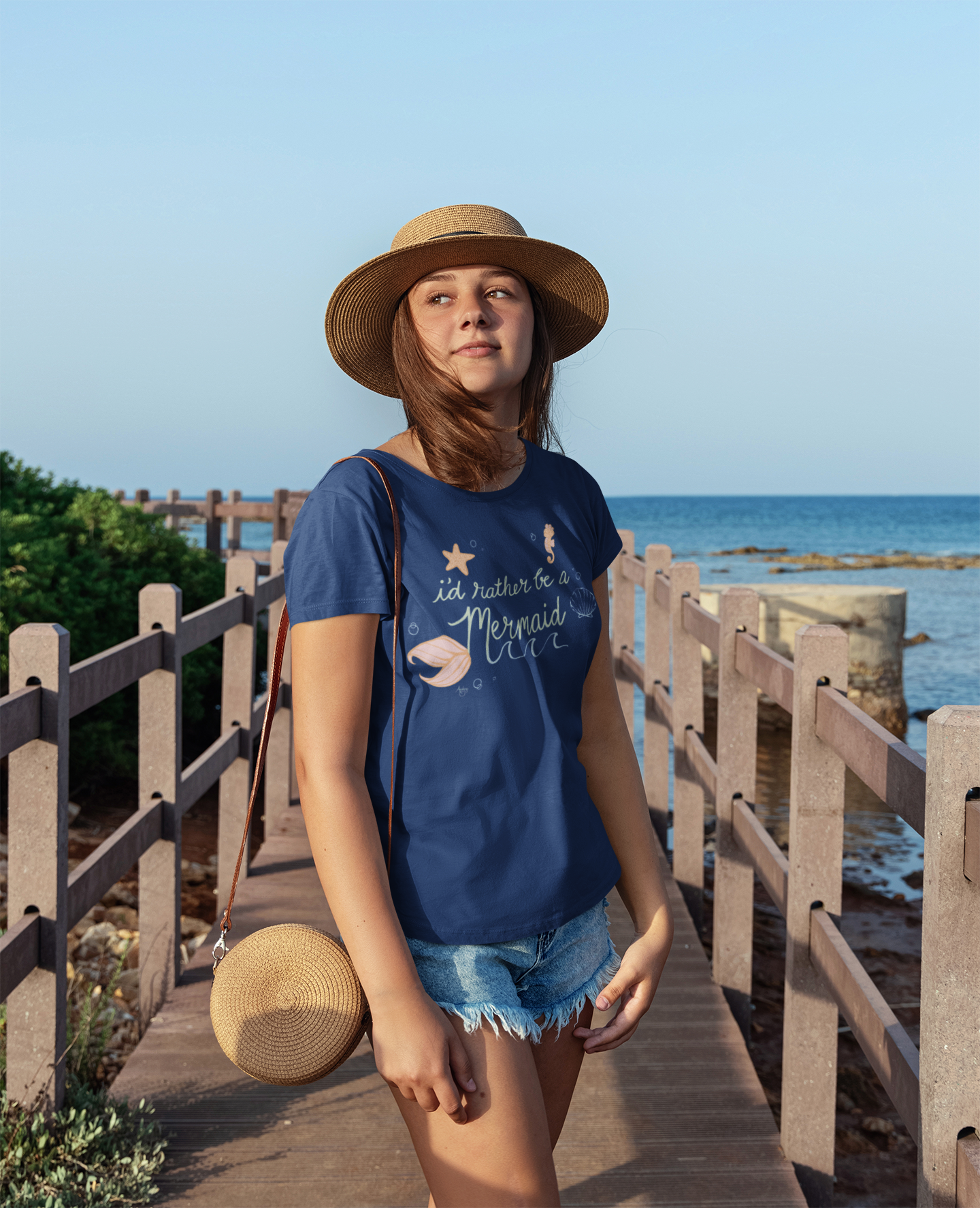 I'd Rather Be A Mermaid Premium T-shirt