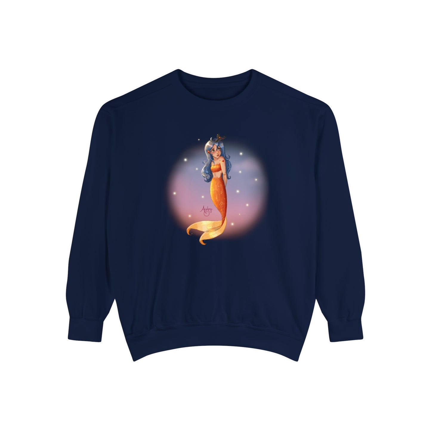 Lazuli the Hopeless Romantic Mermaid Crewneck Sweatshirt