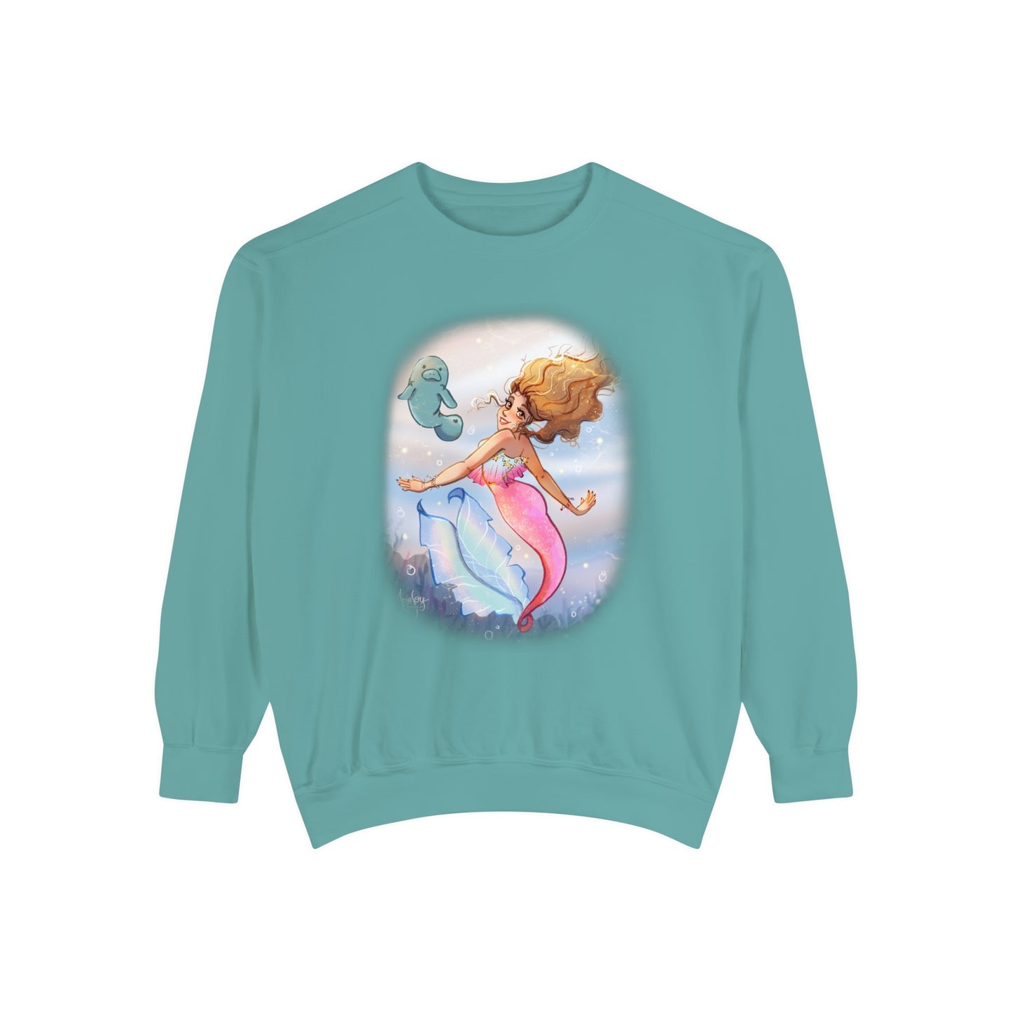 Marina the Mermaid and Lettuce the Manatee Sweatshirt