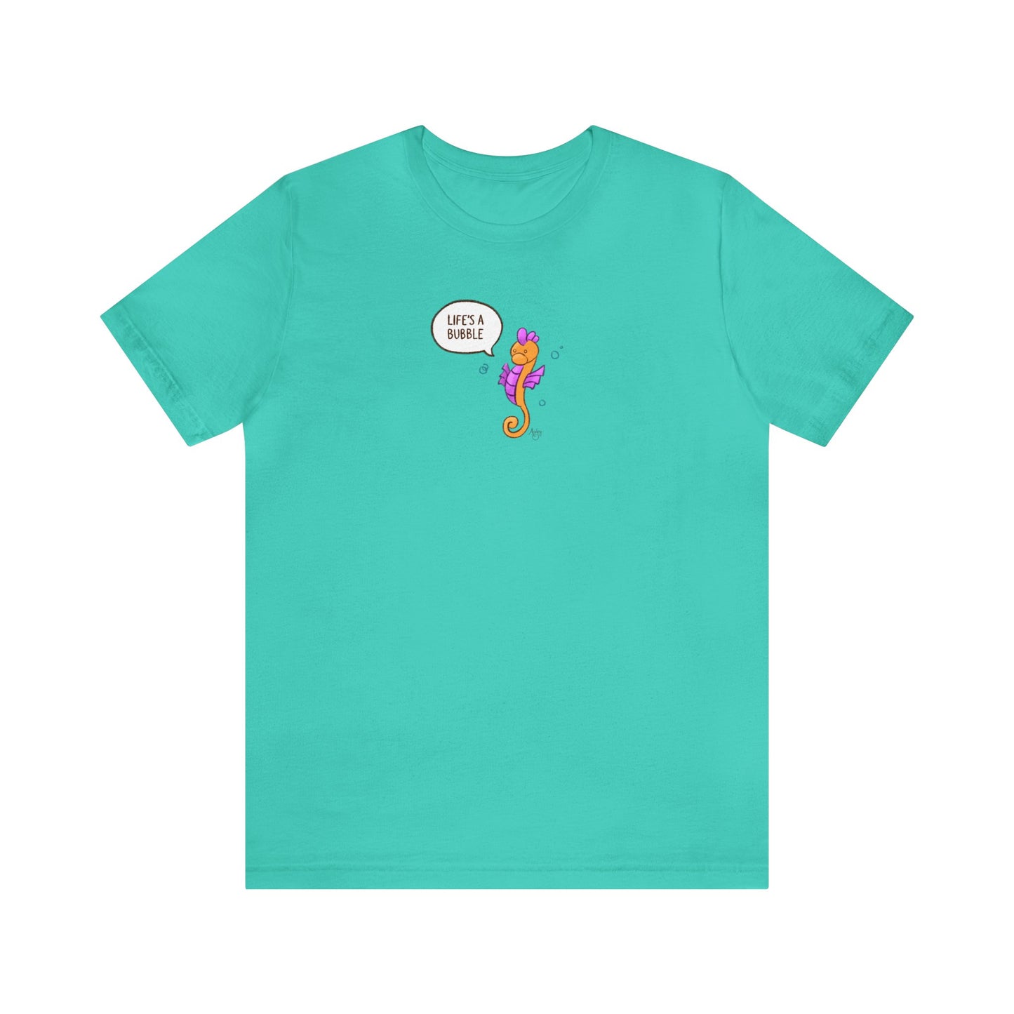 Life's A Bubble! Frito the Seahorse Series Premium Short Sleeve Tee